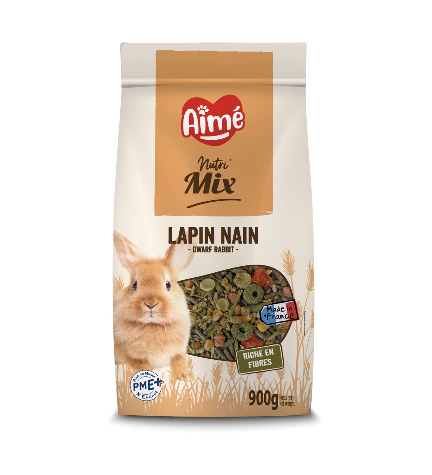 Aime - NUTRI'MIX - Dwarf Rabbit Food - Variety Mix for Dwarf Rabbit Supplementary Food - Contains Fibers and Vitamins - Bag o - Buy Online on GoSupps.com