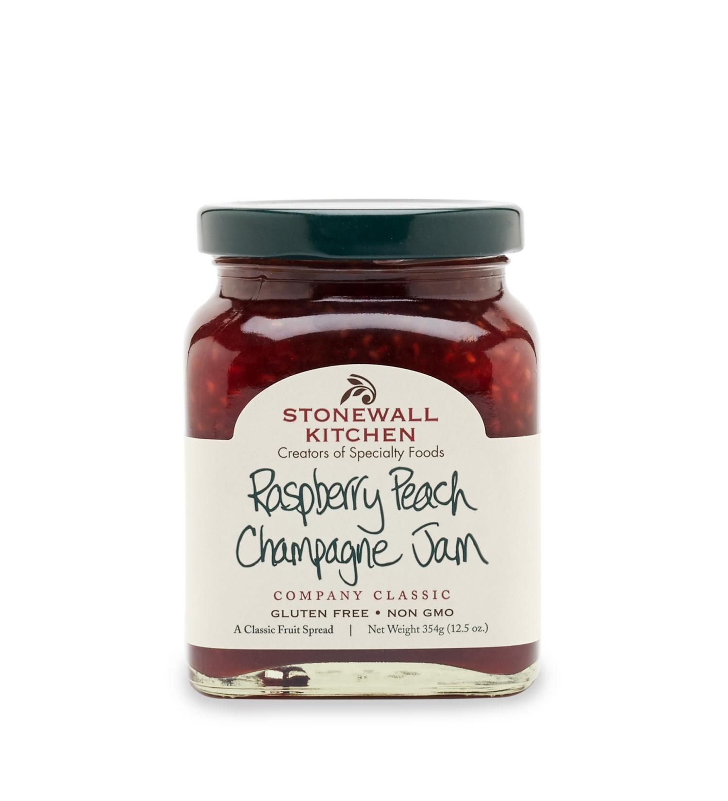 Stonewall Kitchen Raspberry Peach Champagne Jam - 12.5 oz | Gourmet Fruit Spread - Buy Online on GoSupps.com