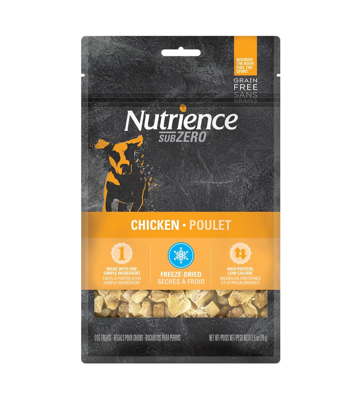 Nutrience Grain-Free Subzero Freeze-Dried Dog Treats Chicken 70 g (2.5 oz) Bag - Buy Online on GoSupps.com