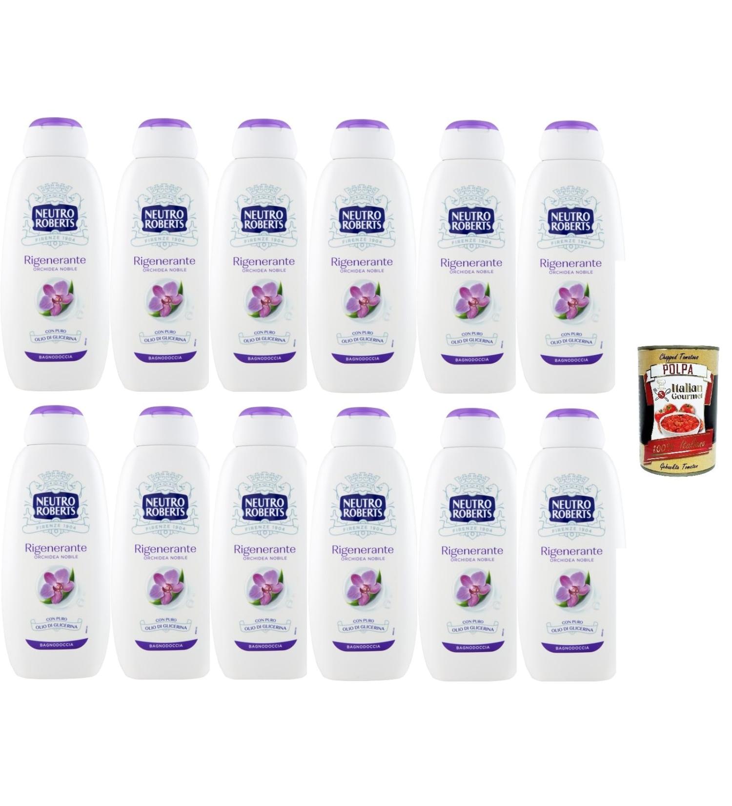  Italian Gourmet E.R. Neutro Roberts Regenerating Shower Gel Nobile Orchid 12 x 450 ml + Polpa Italian Gourmet 400 g - Buy Online on GoSupps.com