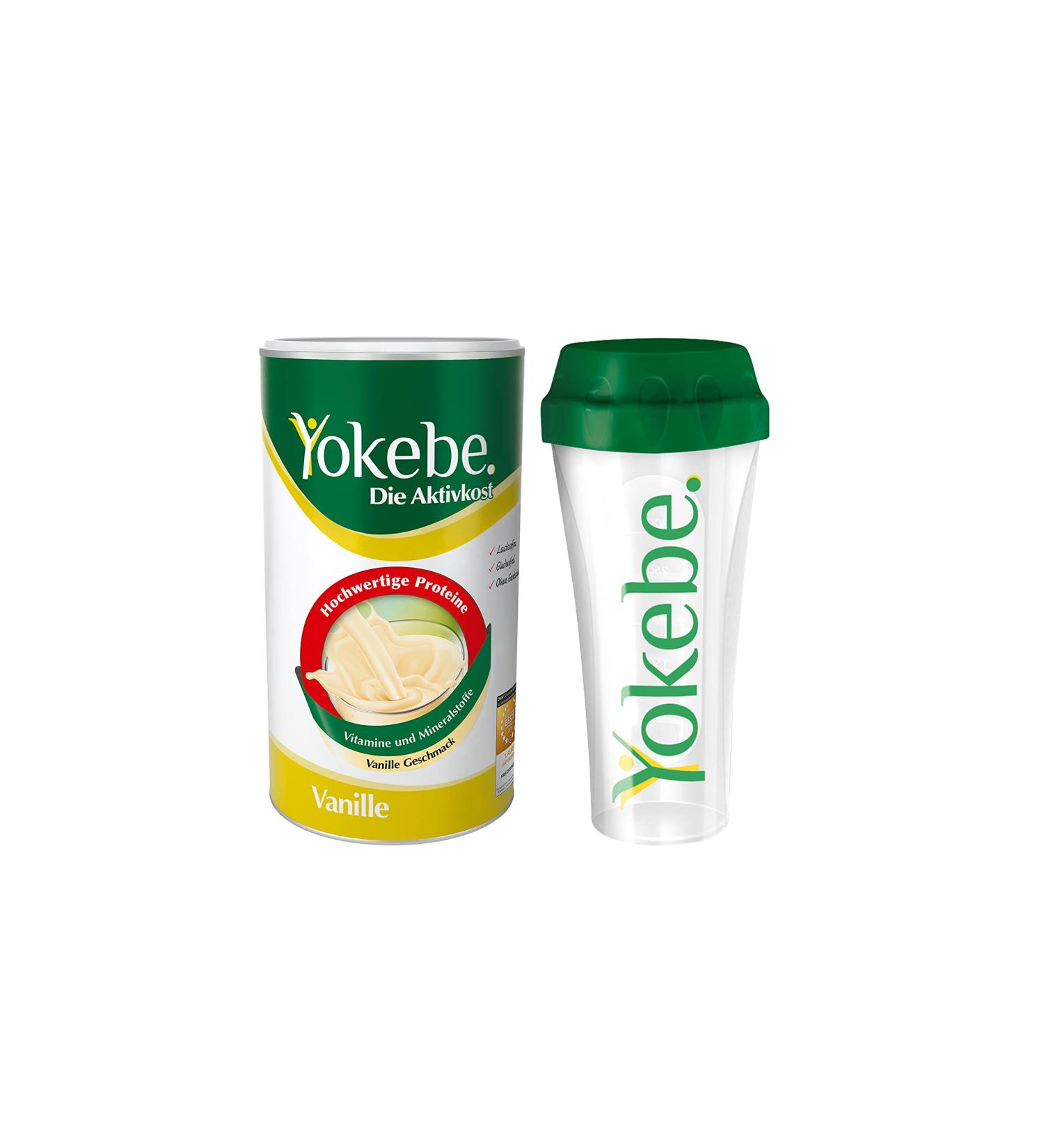 Yokebe Vanilla Start Package - Activated Food Diet Shake for Weight Loss | Gluten-Free Lactose-Free Vegetarian | 500g (12 Portions) - Buy Online on GoSupps.com