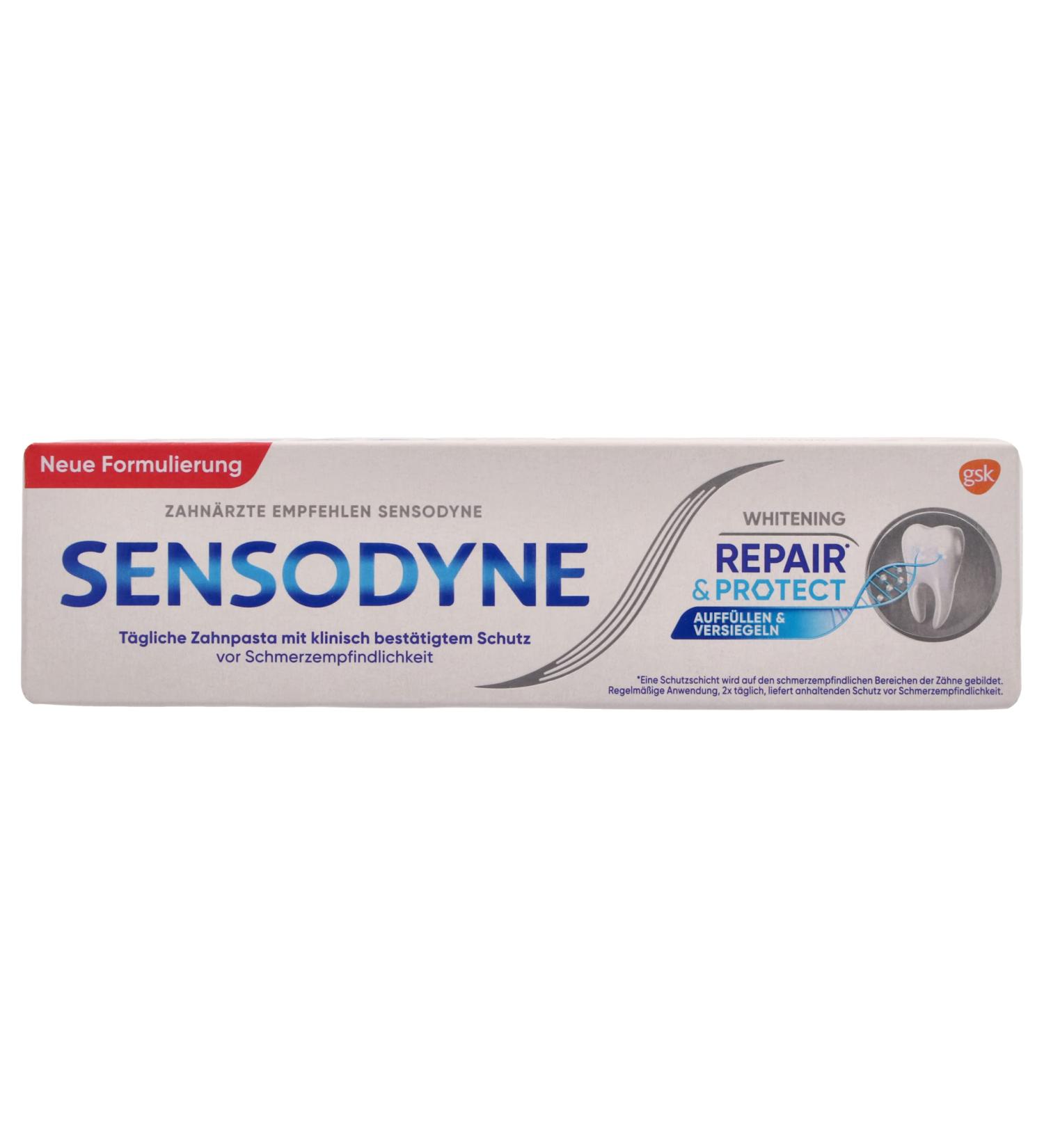 Buy Sensodyne Toothpaste Repair & Protect 75ml Soothing Relief for Sensitive Teeth | International Shipping Available - Buy Online on GoSupps.com