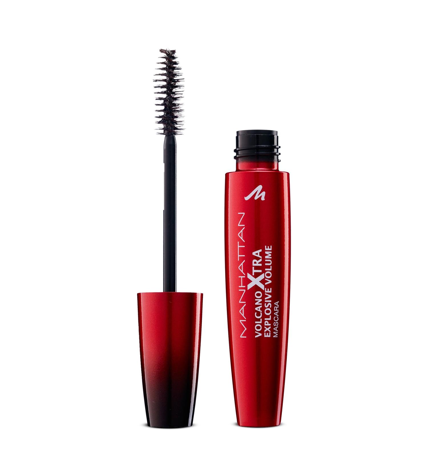 Manhattan Volcano Xtra Mascara - Unbeatable Volume & Color Definition | Brown 99T - 10ml (1 Pack) - International Shipping Available - Buy Online on GoSupps.com