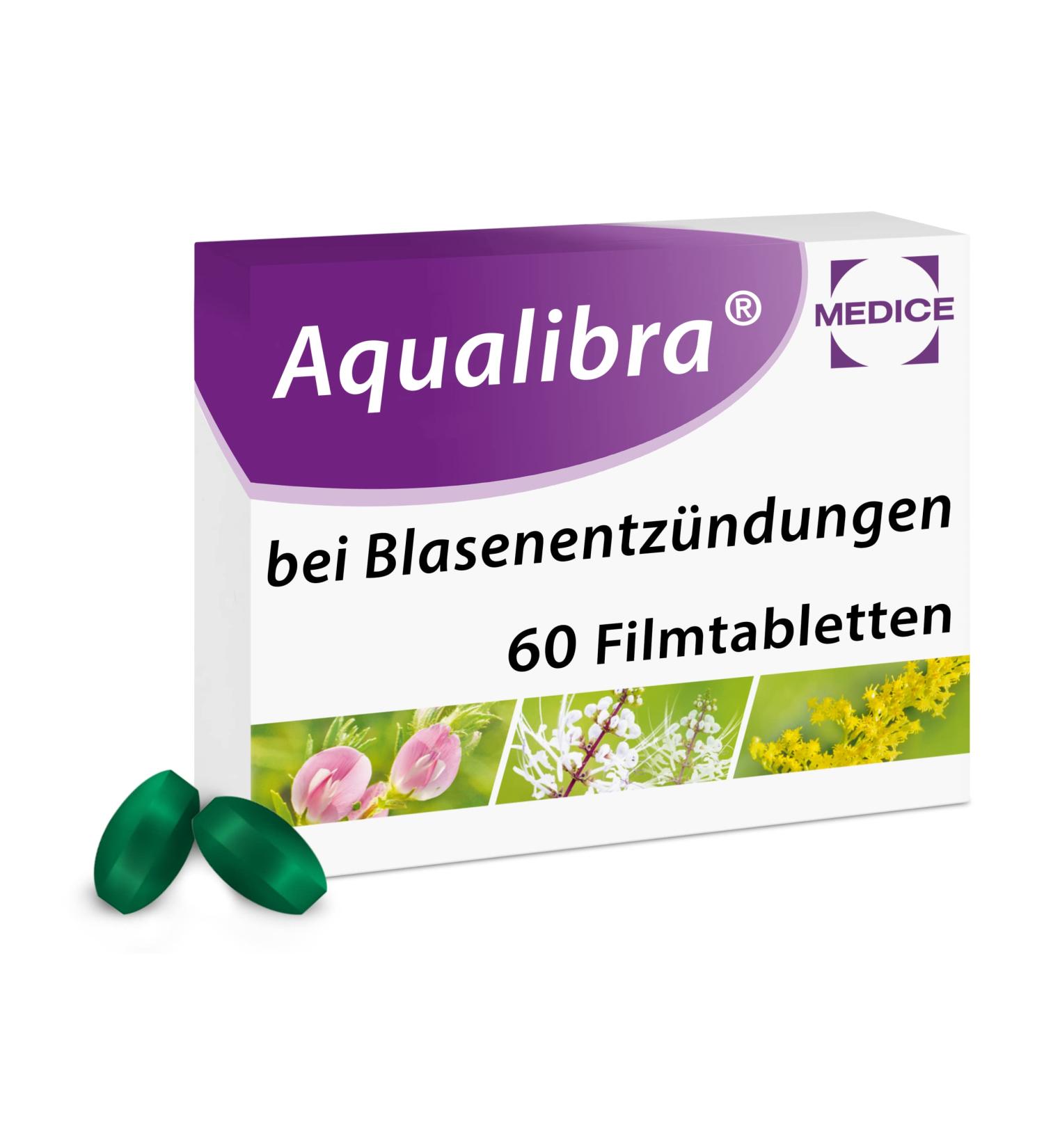 Aqualibra 60 Film-Coated Tablets for Cystitis & Urinary Tract Infection | Herbal Antibiotic Alternative | 12+ Years | Fast International Shipping - Buy Online on GoSupps.com