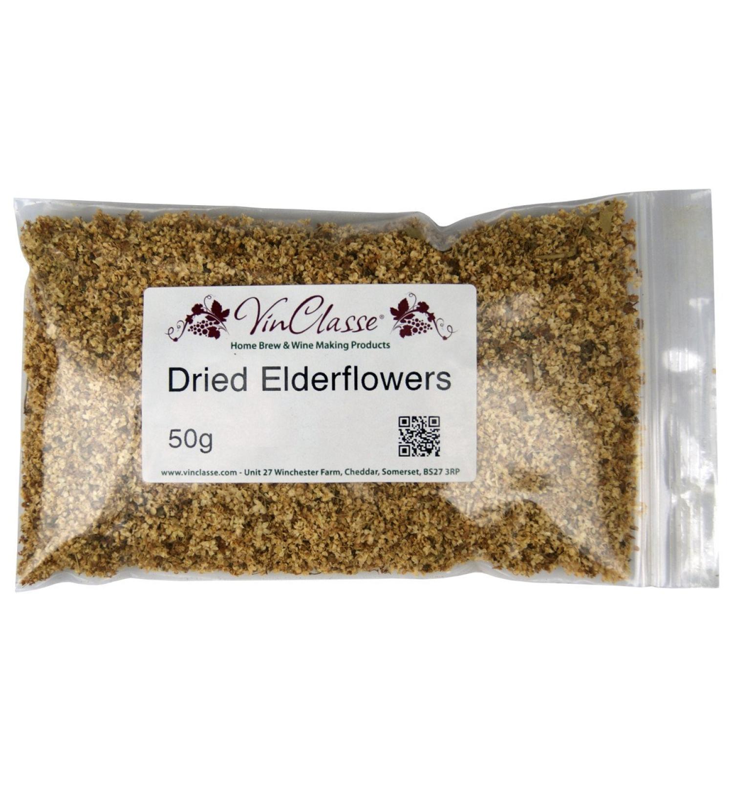 VinClasse Dried Elderflowers - 50g Bag