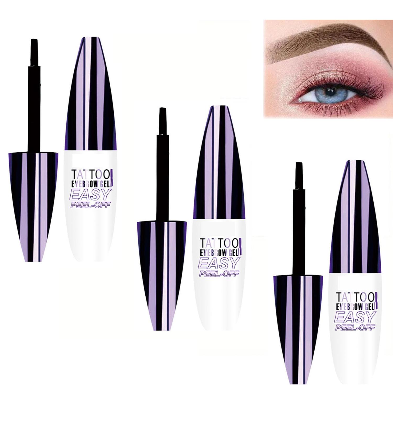 blmcoos Qiciy Easy Peel-Off Eyebrow Gel Semi-Permanent Waterproof Sweat Proof Eyebrow Gel for Women Full Defined Eyebrow Makeup - Buy Online on GoSupps.com