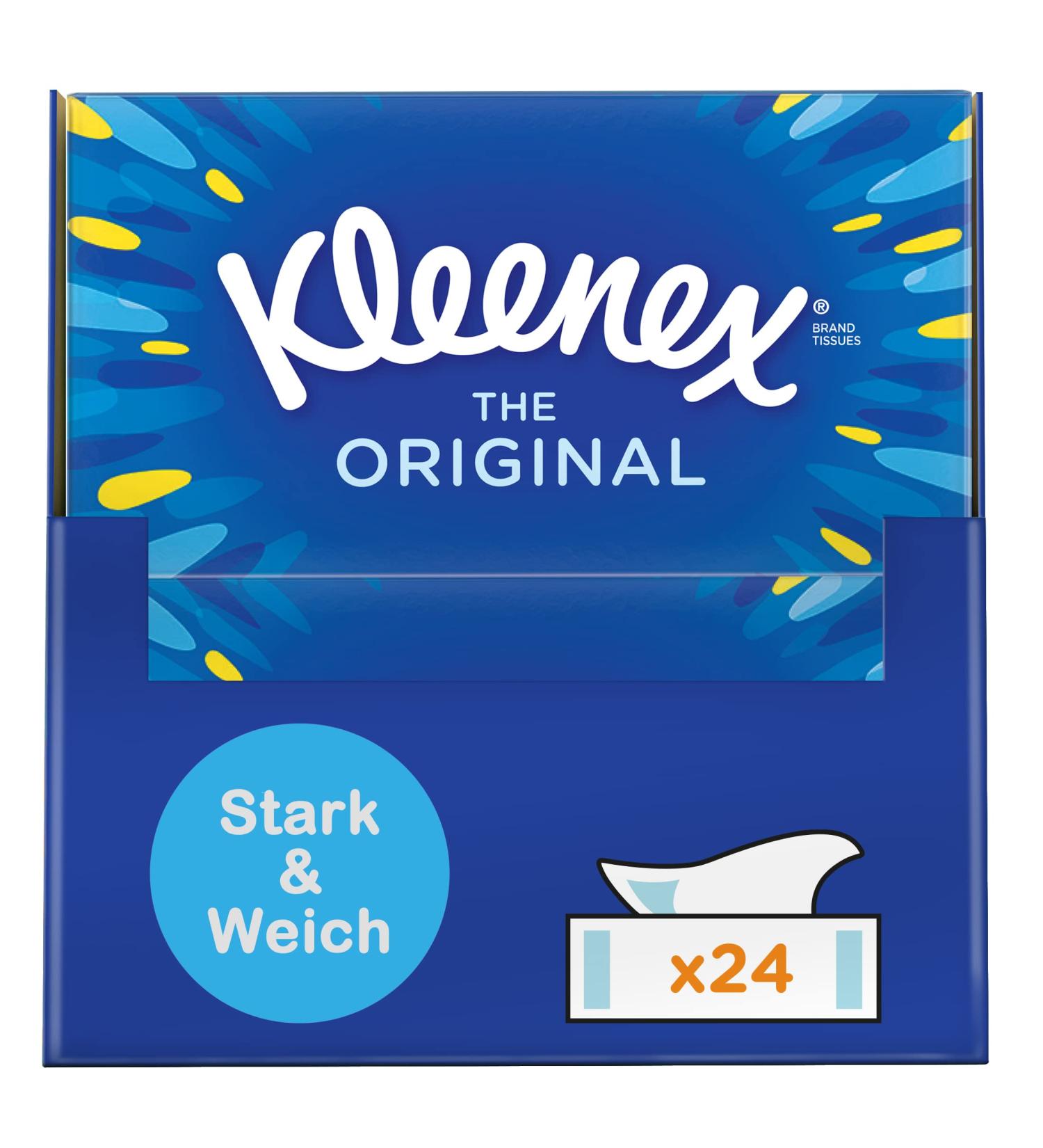Kleenex Original Tissues Box - 24 Packs of 72 Tissues | Soft Strong & Perfect for Home & Travel - International Shipping Available - Buy Online on GoSupps.com