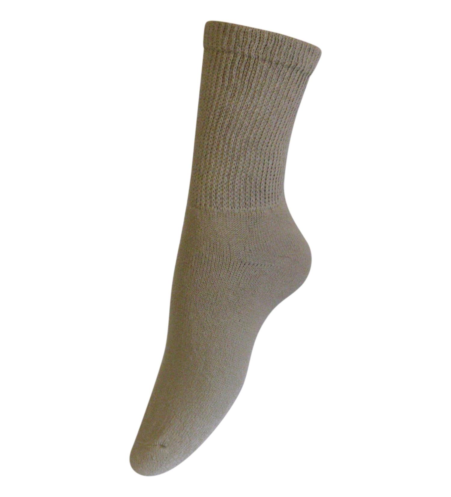 Men's Khaki Diabetic Crew Socks 3-Pack | Size 10-13 | Made in USA - Buy Online on GoSupps.com