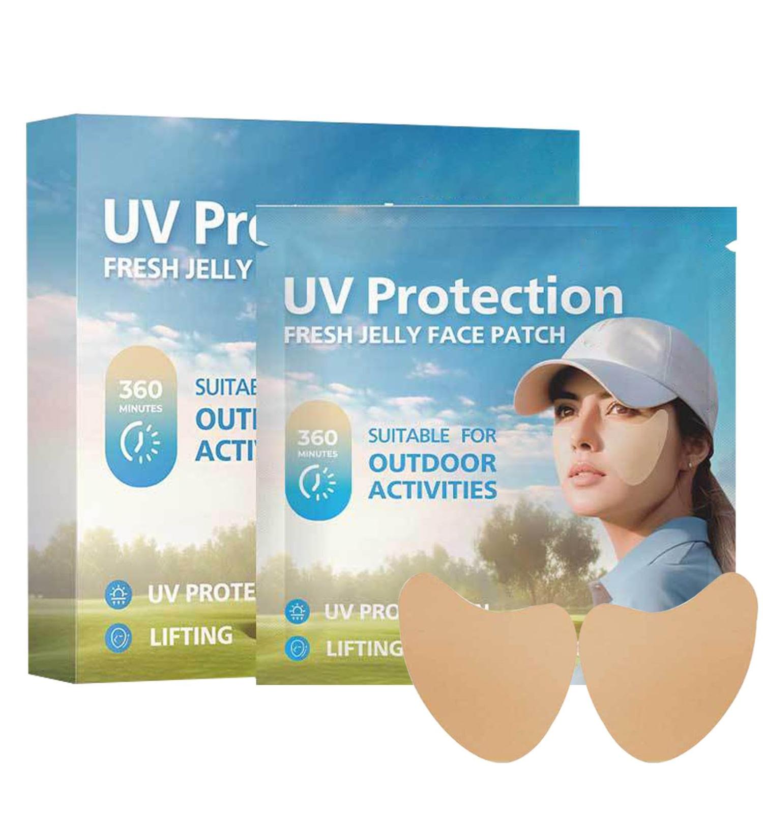 Salyeeluly Golf Face Patch - 5pair Outdoor Protection Sun Patch - Clear Comfortable UV Facial Patches Outdoor Protection Sun Golf Patches for Enhanced Outdoor Activities - Buy Online on GoSupps.com