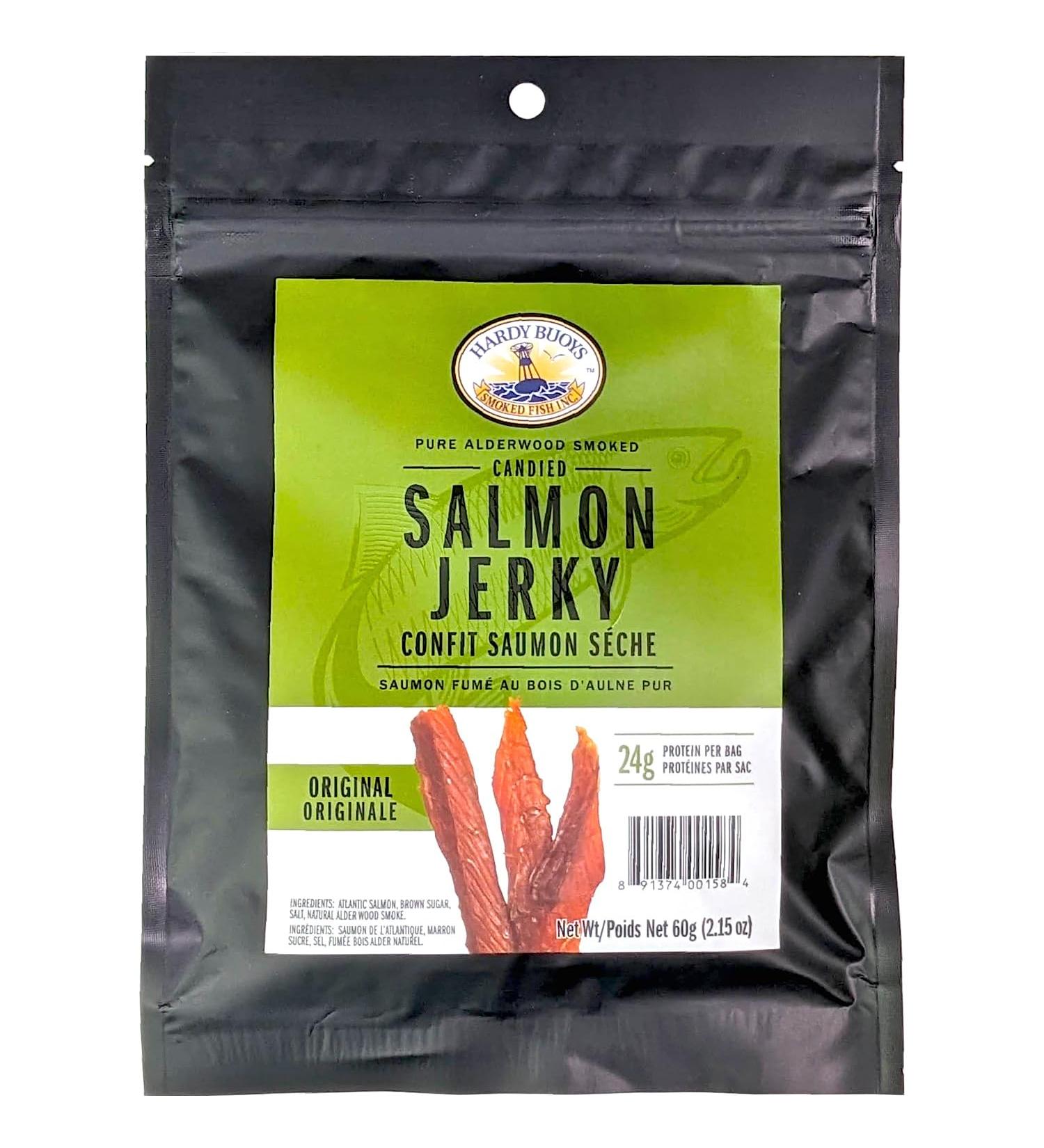 Hardy Buoys Canadian Salmon Jerky Original Zero Preservatives 60g - Buy Online on GoSupps.com
