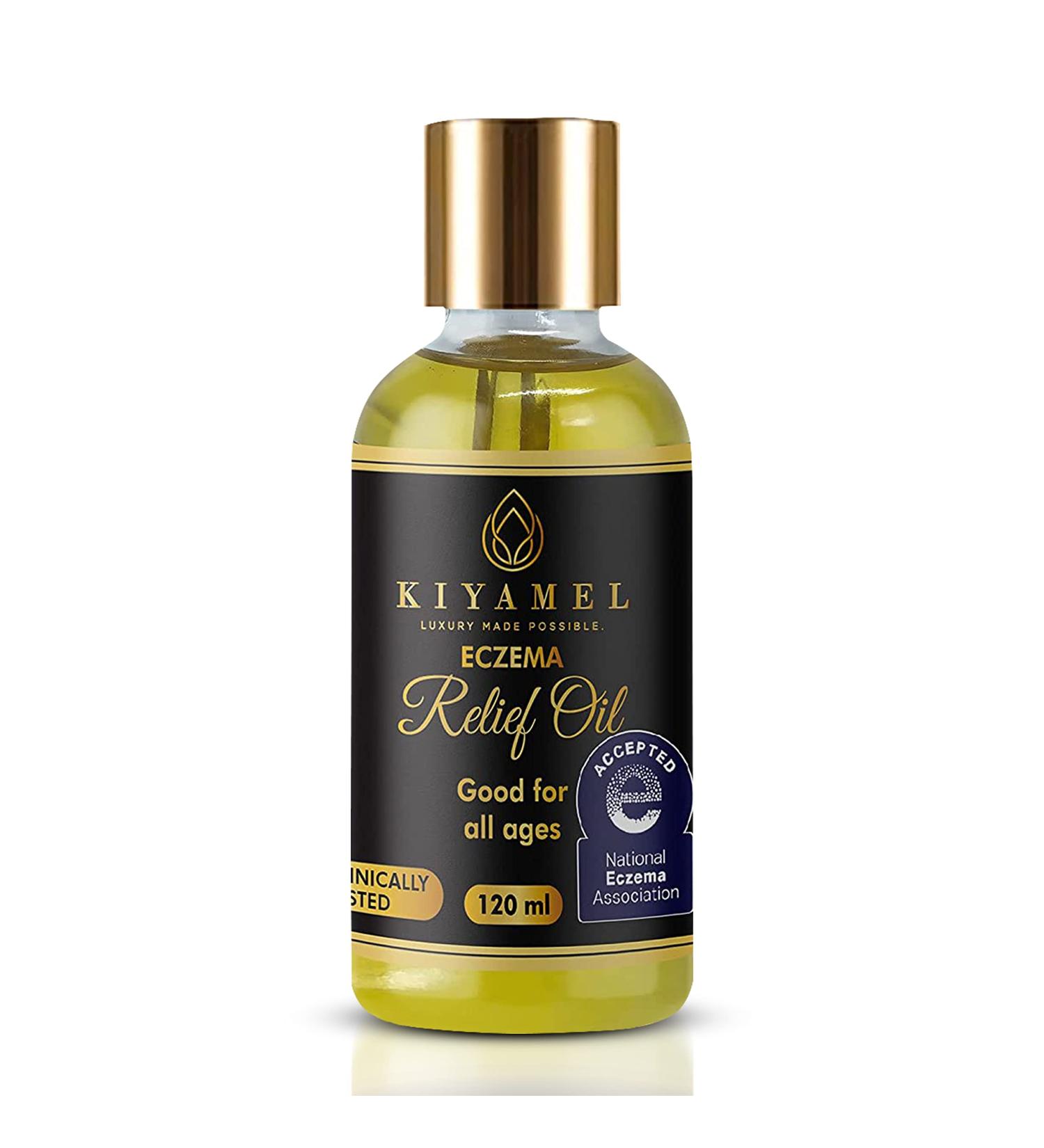 KIYAMEL Moisturizing Eczema Relief Essential Oil with Hemp Seed - Soothing Moisturizer for Dry, Itchy Skin with Vitamin E and Chamomile - Hydration for Adults and Kids - Buy Online on GoSupps.com