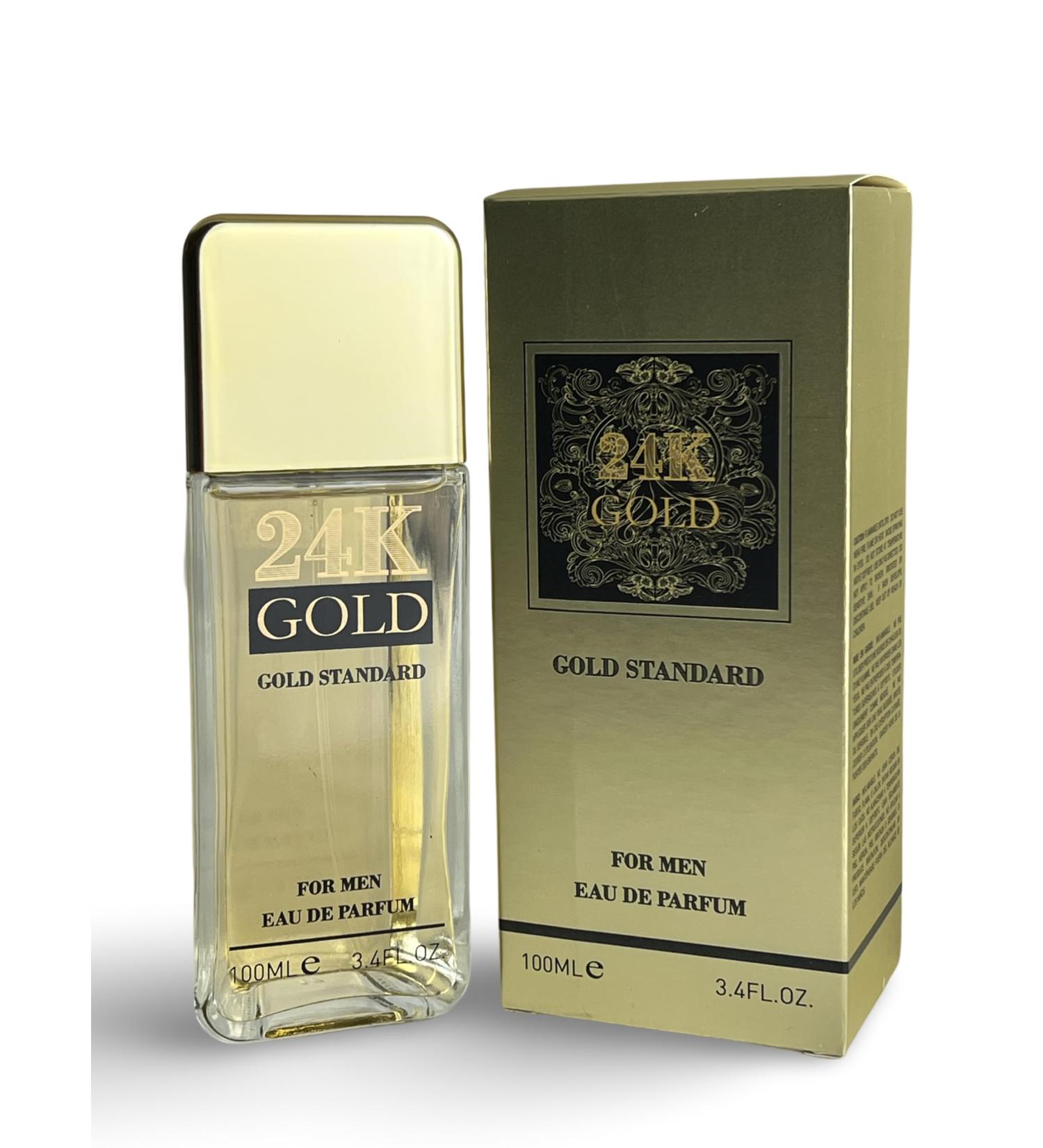 24K GOLD Eau de Parfum for Men 3.4 Fl Oz Notes: Blood Orange Grapefruit Mint - Buy Online on GoSupps.com