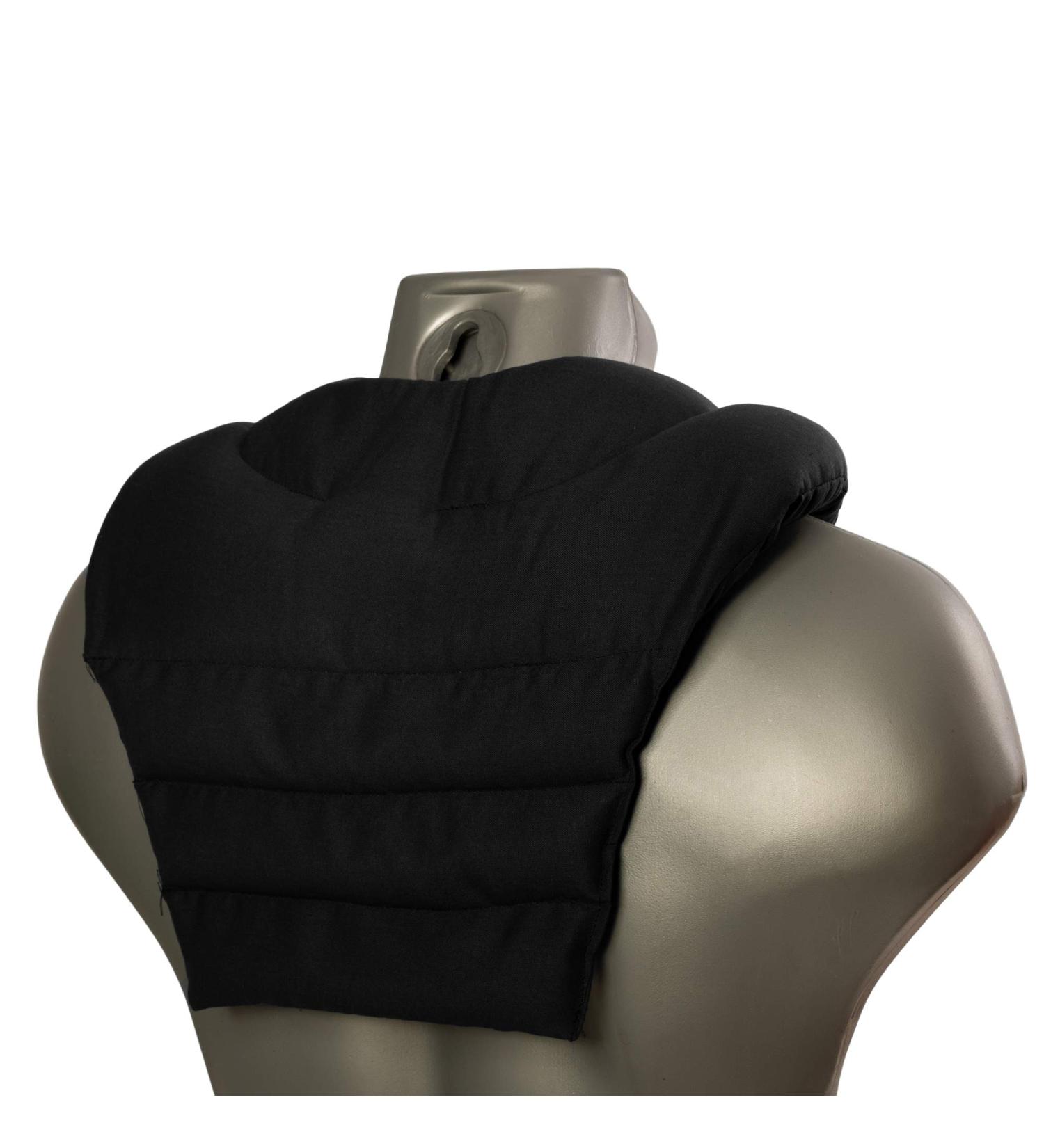 Buy Cherry Stone Neck Pillow with Back Support - Black Heat Pad for Pain Relief | International Shipping Available - Buy Online on GoSupps.com