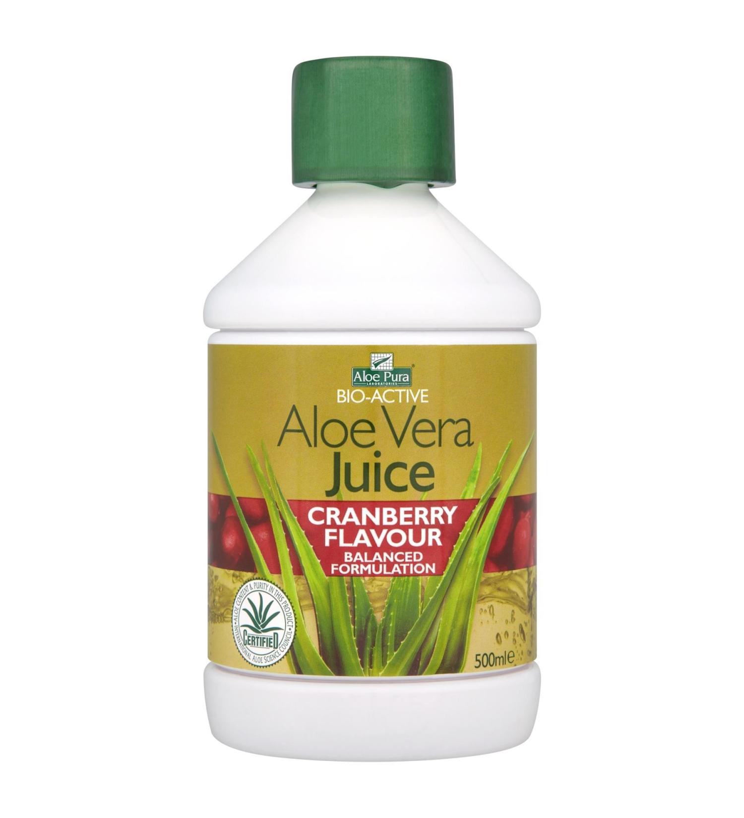 Aloe Pura Pack of 6 bottles of aloe vera and blue juice (500 ml)
