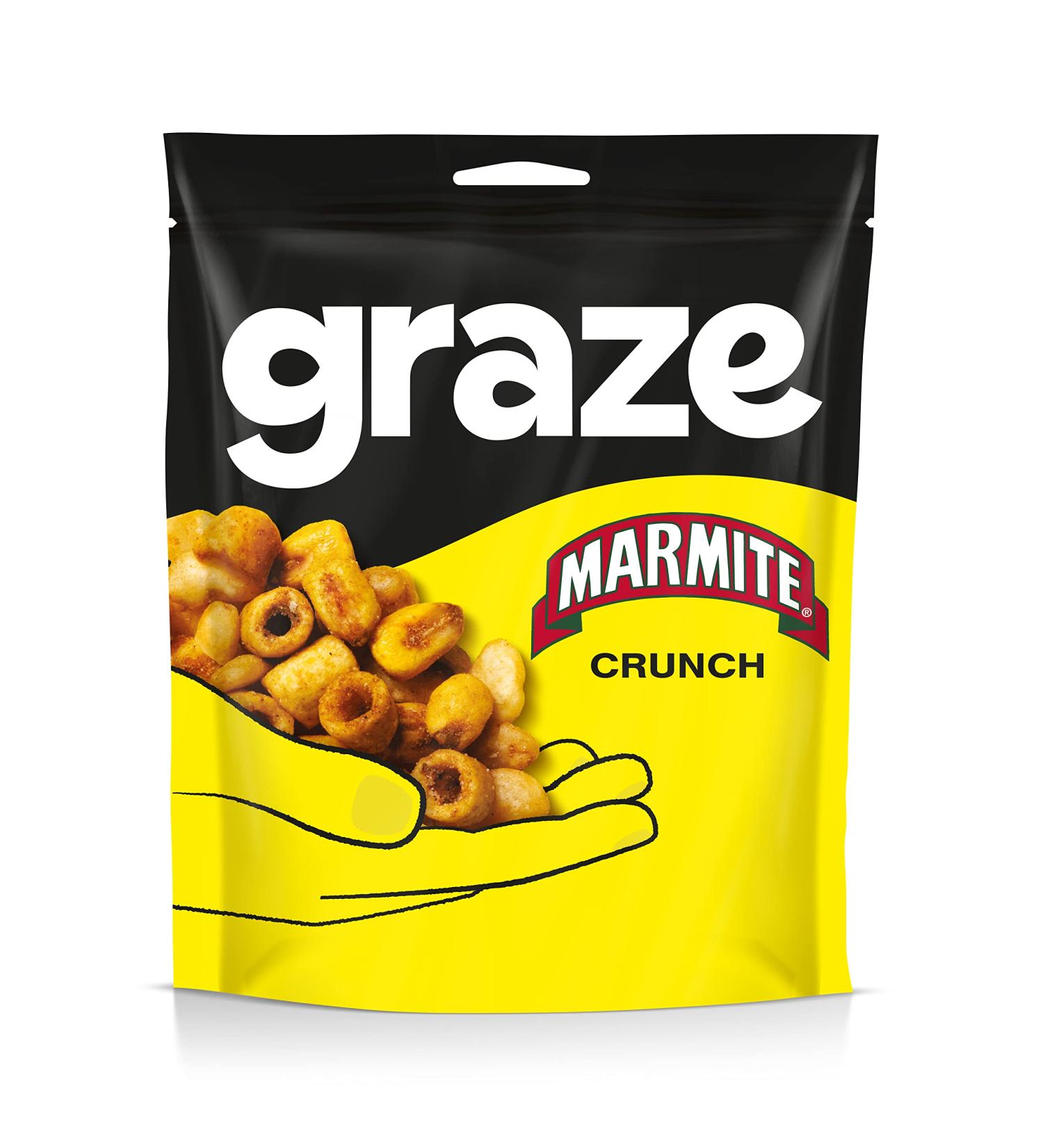  Graze Graze Marmite Crunch Sharing Bag 100g - Buy Online on GoSupps.com