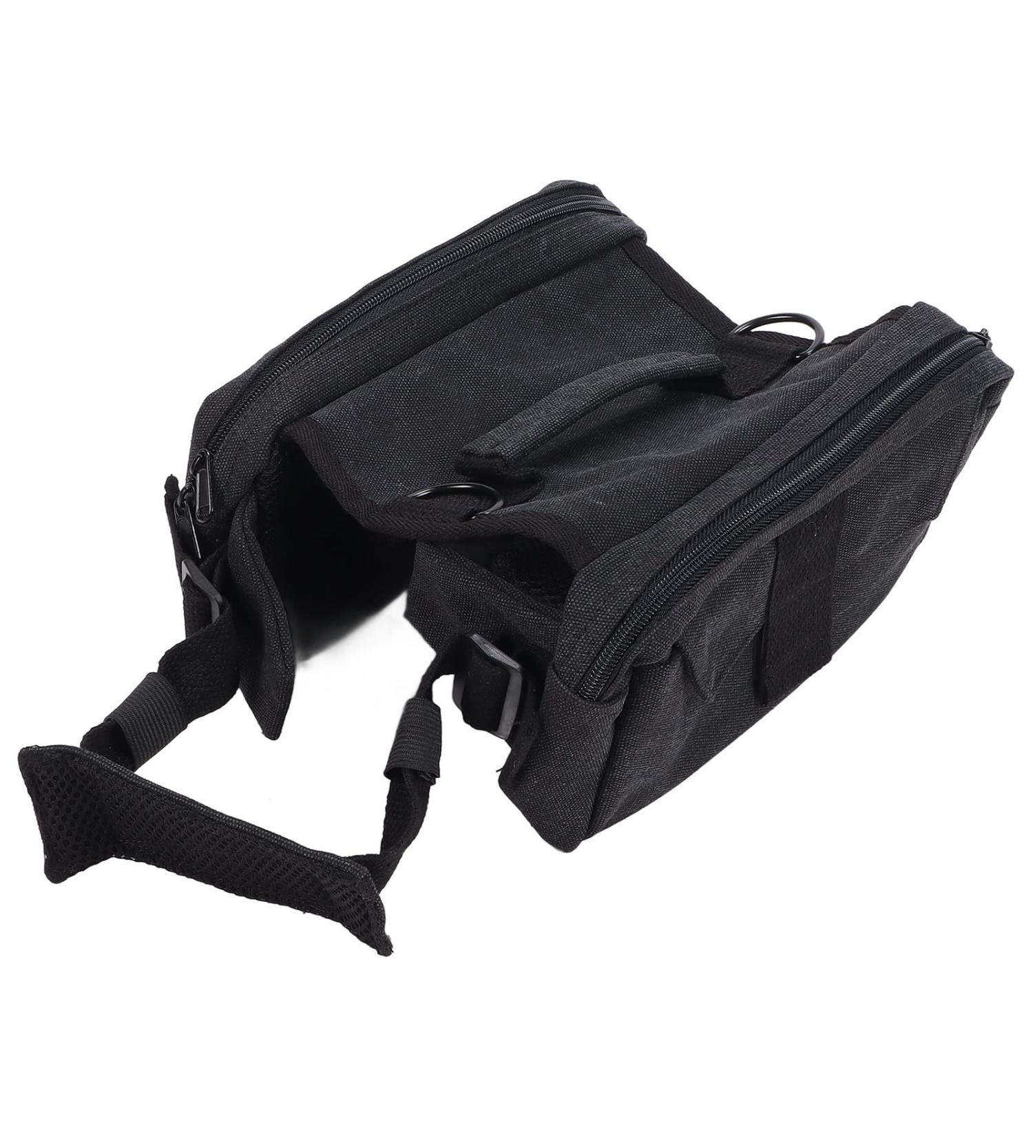 Cyrank Dog Backpack Harness Dog Weighted Vest Dog Hiking Backpack for Medium and Large Dogs(L-Black) L Black - Buy Online on GoSupps.com