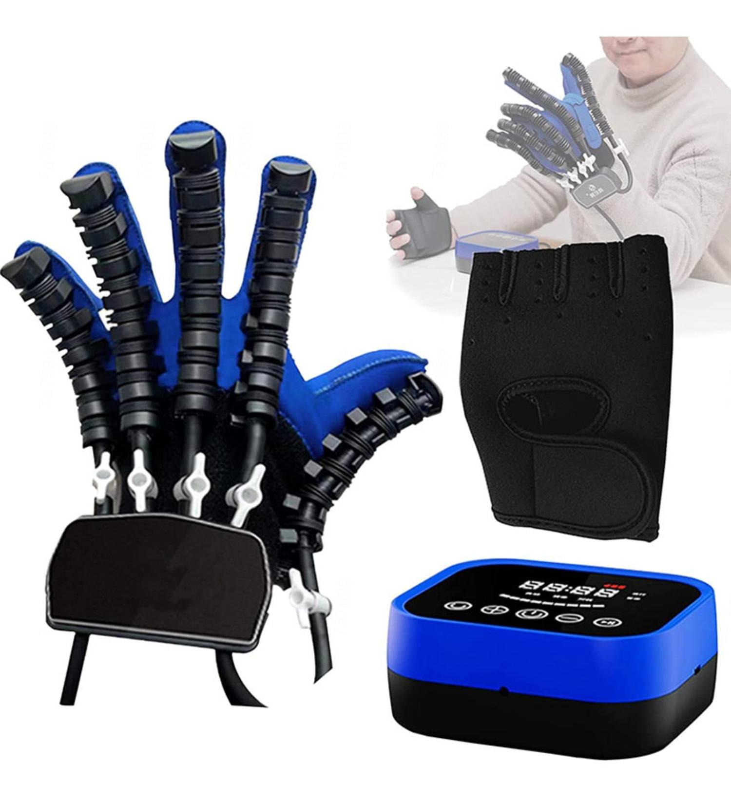Rehabilitation Robot Gloves Stroke Hemiplegia Hand Function Exercise Correction Fingerboard with Remote Control/Single Finger Training Left-L Left Large - Buy Online on GoSupps.com