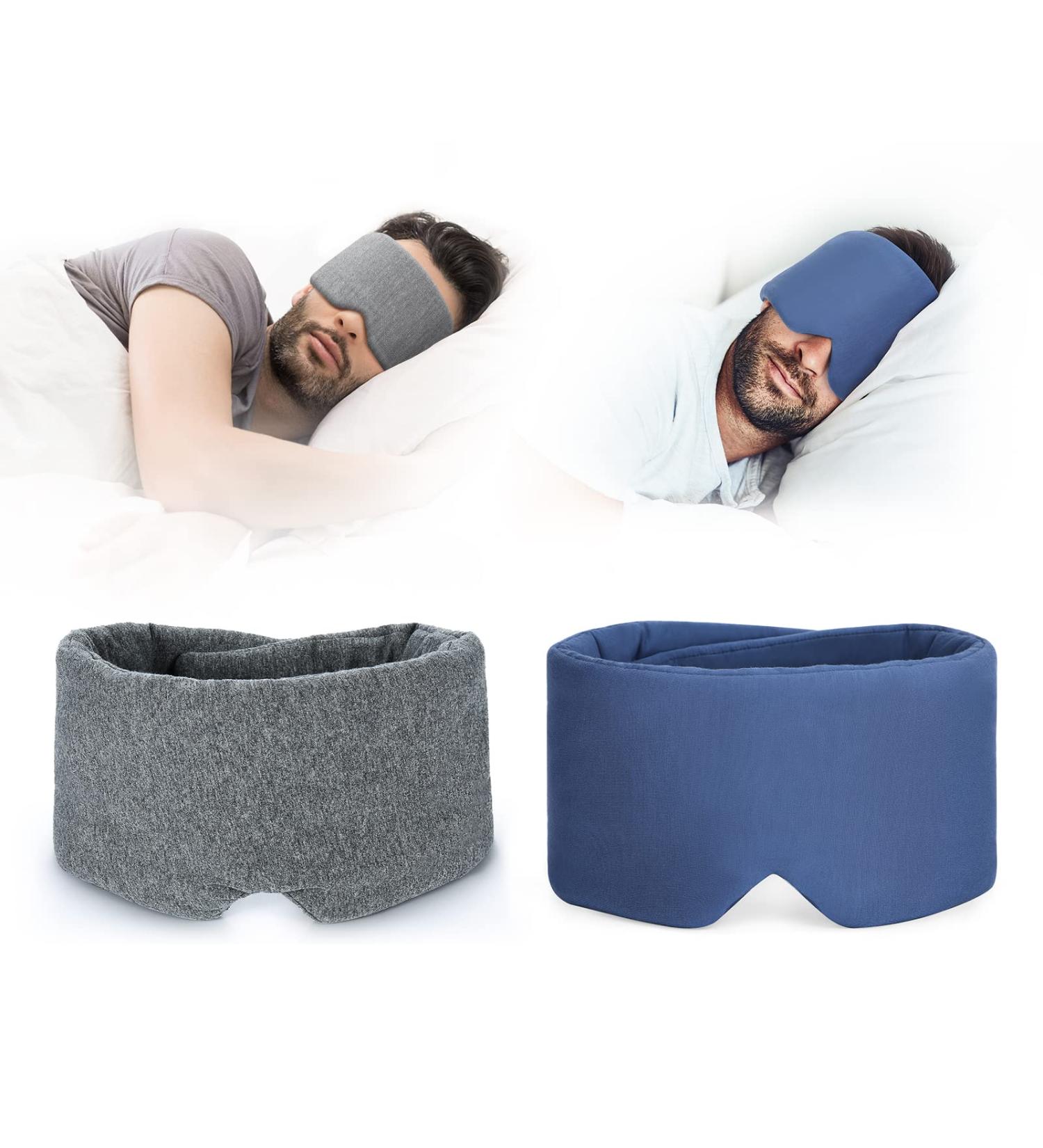 FRESHME Handmade Cotton Sleep Mask - Adjustable Blackout Eye Mask for Sleeping - Soft & Comfortable Blindfold for Men and Women - Ideal for Travel, Office, Yoga - Buy Online on GoSupps.com