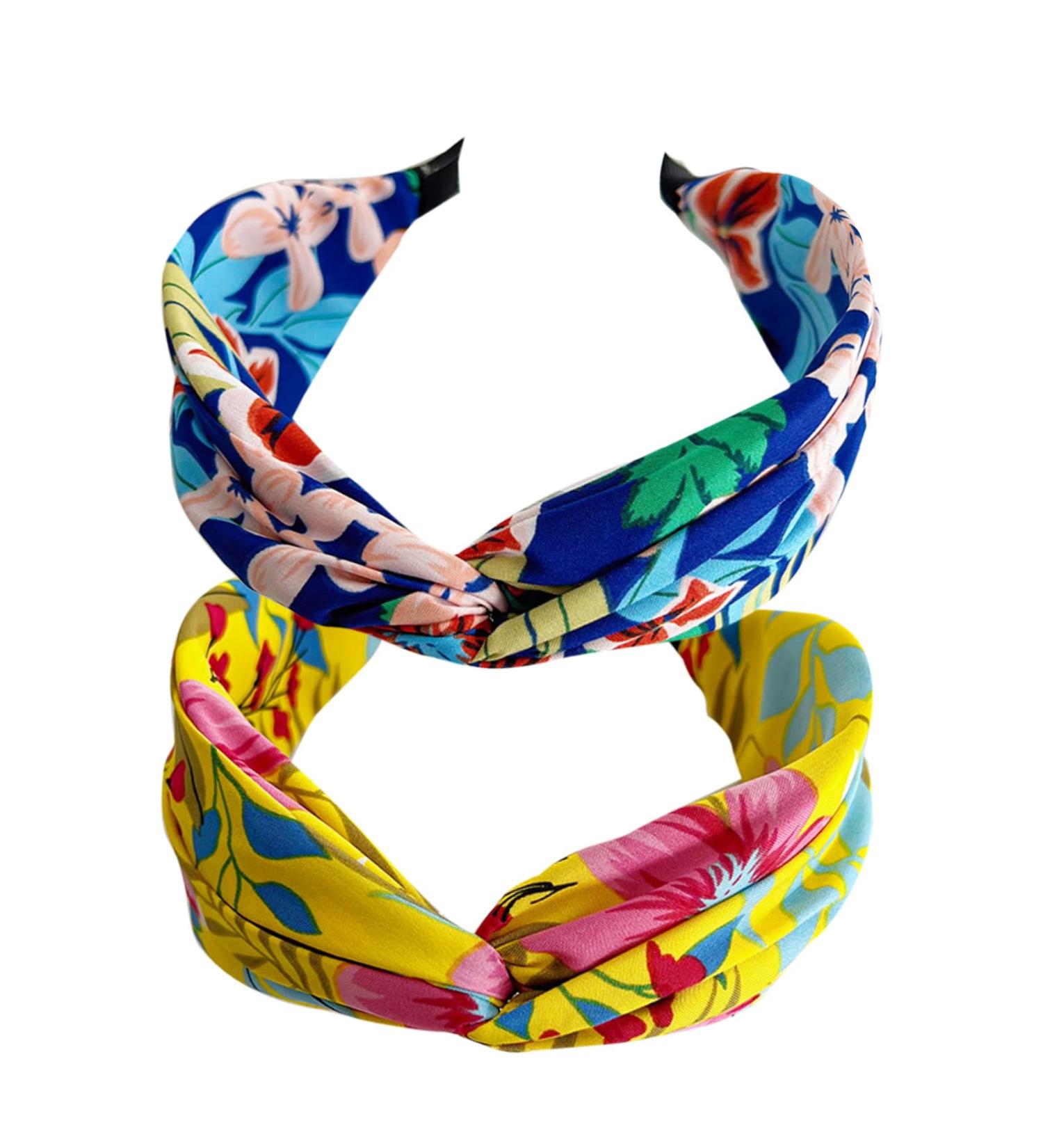 Wide Flowers Women Headbands Top Knot Hair Bands Elastic Head Wrap Cute Outdoor Hair Accessories For Women And Girls (BOH) - Buy Online on GoSupps.com