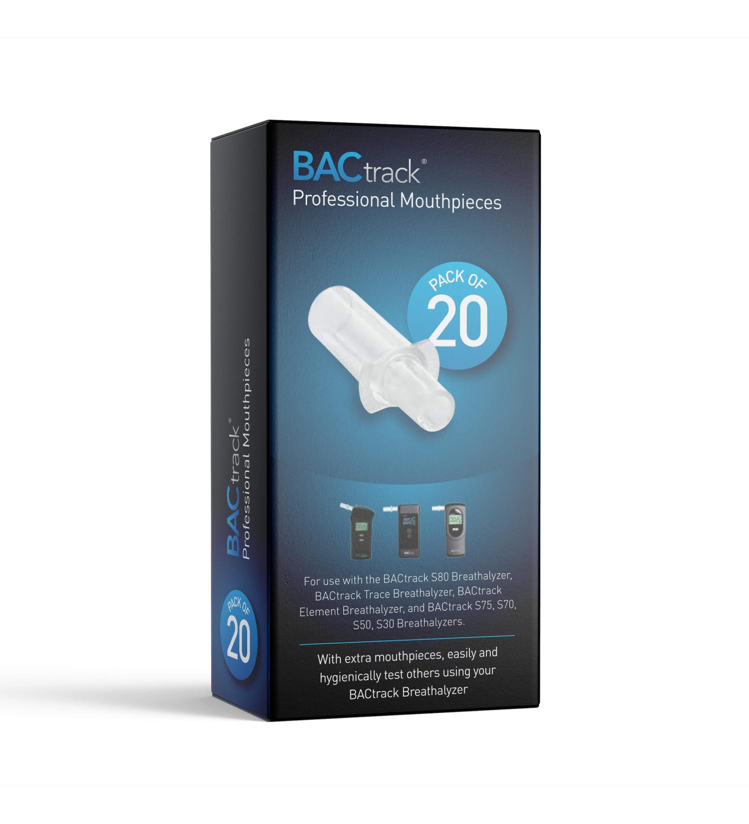 BACtrack Professional Breathalyzer Mouthpieces (100 Count) | For BACtrack S80, Trace, Scout, Element & S75 Breath Alcohol Testers - Buy Online on GoSupps.com