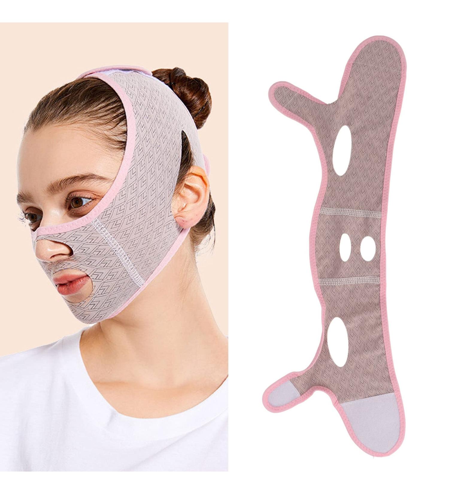 Facial Slimming Strap - Double Chin Reducer & V-Line Lifting Mask for Effective Face Slimming - Buy Online on GoSupps.com