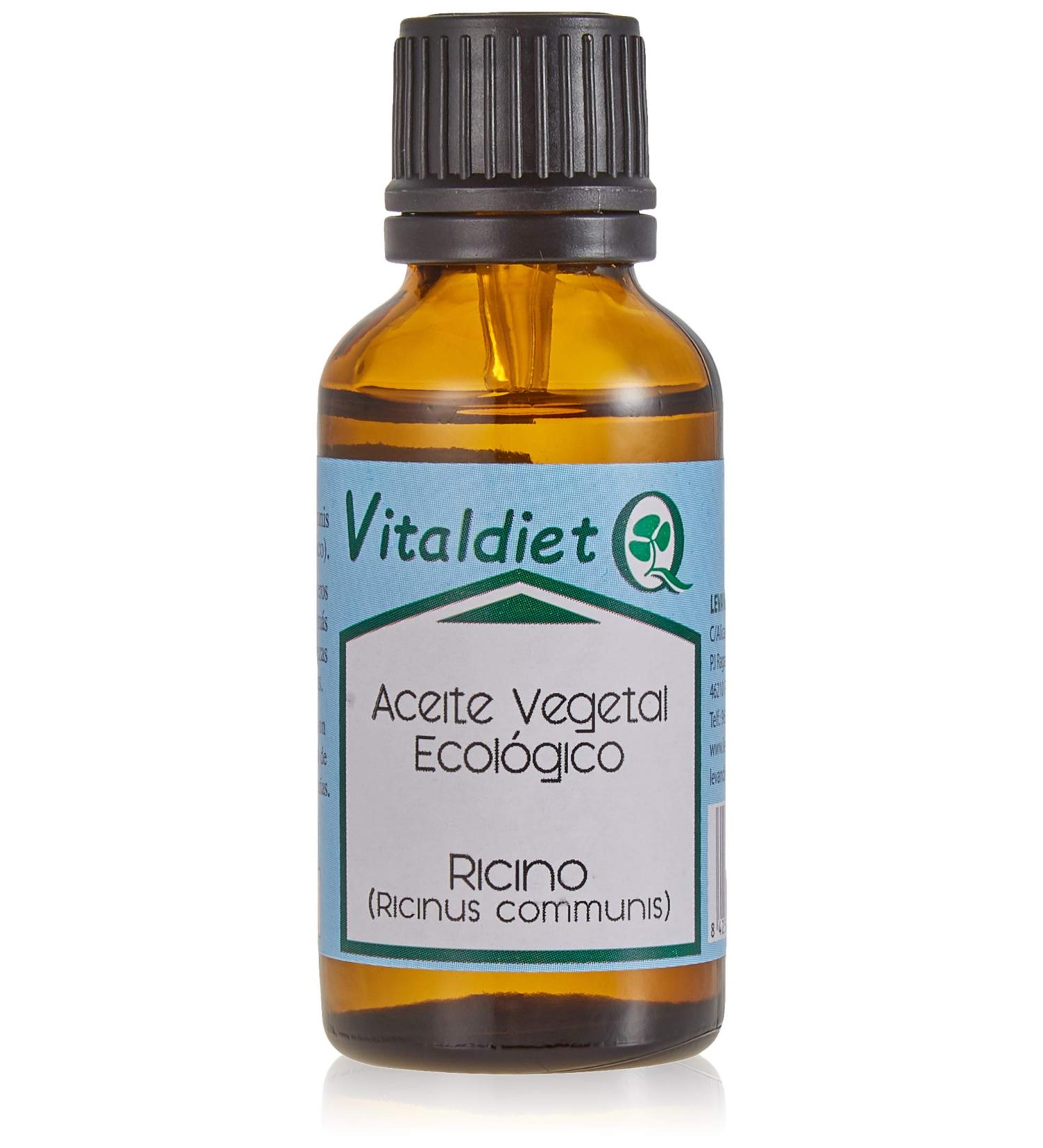 Vitaldiet Organic Castor Oil 30ml - Vegan Eyebrow & Eyelash Growth Serum | International Shipping - Buy Online on GoSupps.com