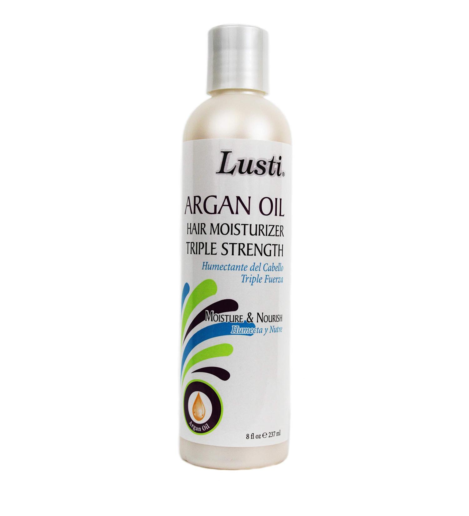 Buy Lusti Argan Oil Hair Moisturizer Triple Strength 8 fl oz - Nourish & Hydrate - Eliminate Dryness - Buy Online on GoSupps.com