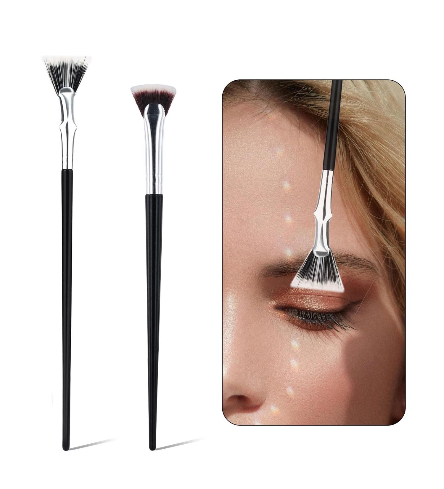 2pcs Multifunctional Mascara Brushes - Folding Angle & Scalloped Lash Separator for Eyelash Makeup | Perfect for Upper & Lower Lashes & Brows - Buy Online on GoSupps.com