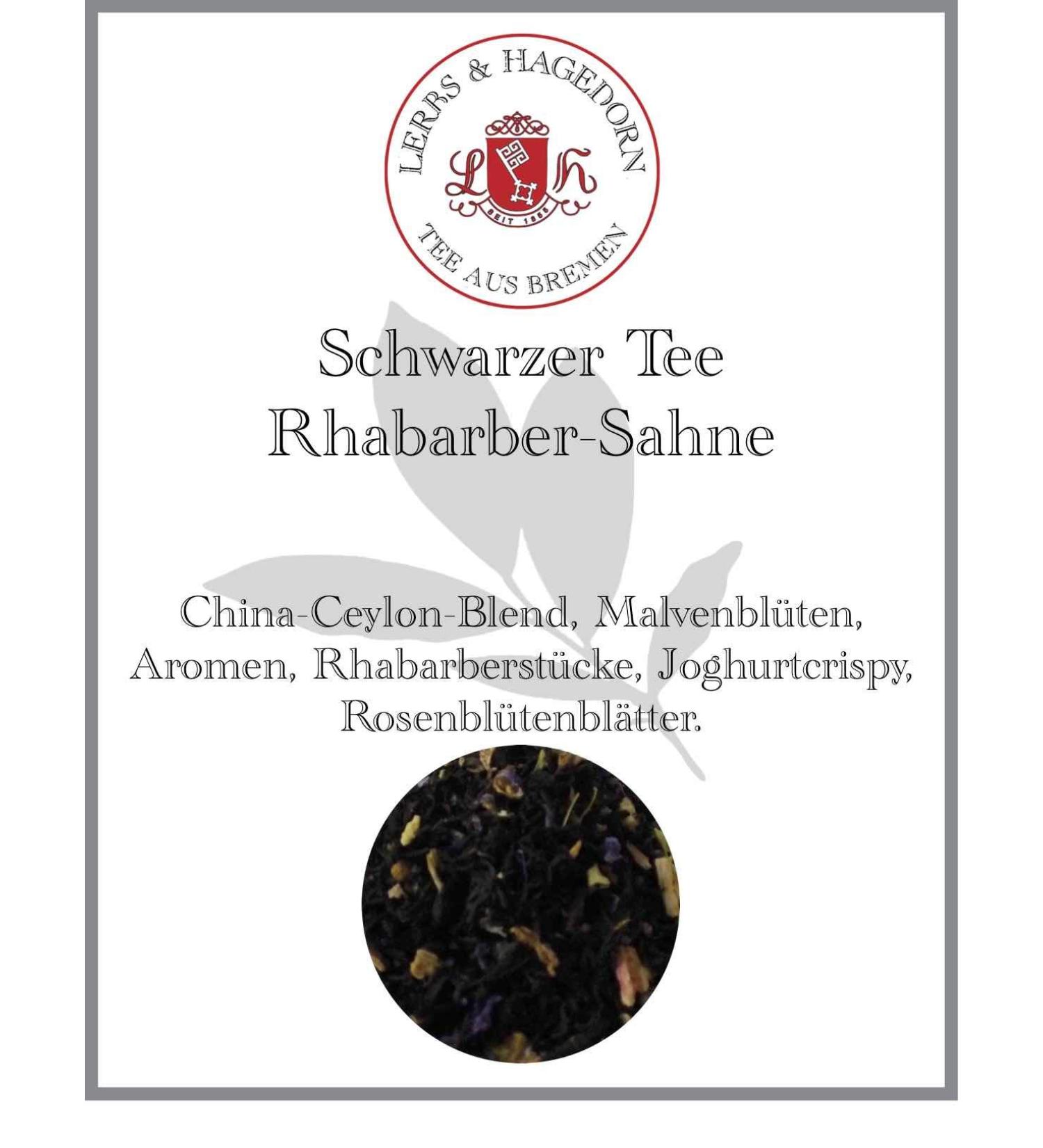  Lerbs & Hagedorn Black tea with rhubarb cream 1.5 kg - Buy Online on GoSupps.com