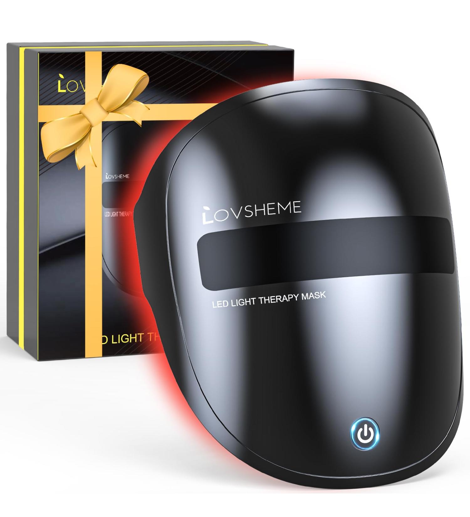 LED Face Mask Light Therapy - 7-Color Anti-Aging & Acne Reduction Mask | Wireless Portable Beauty Device for Home Skincare - Buy Online on GoSupps.com