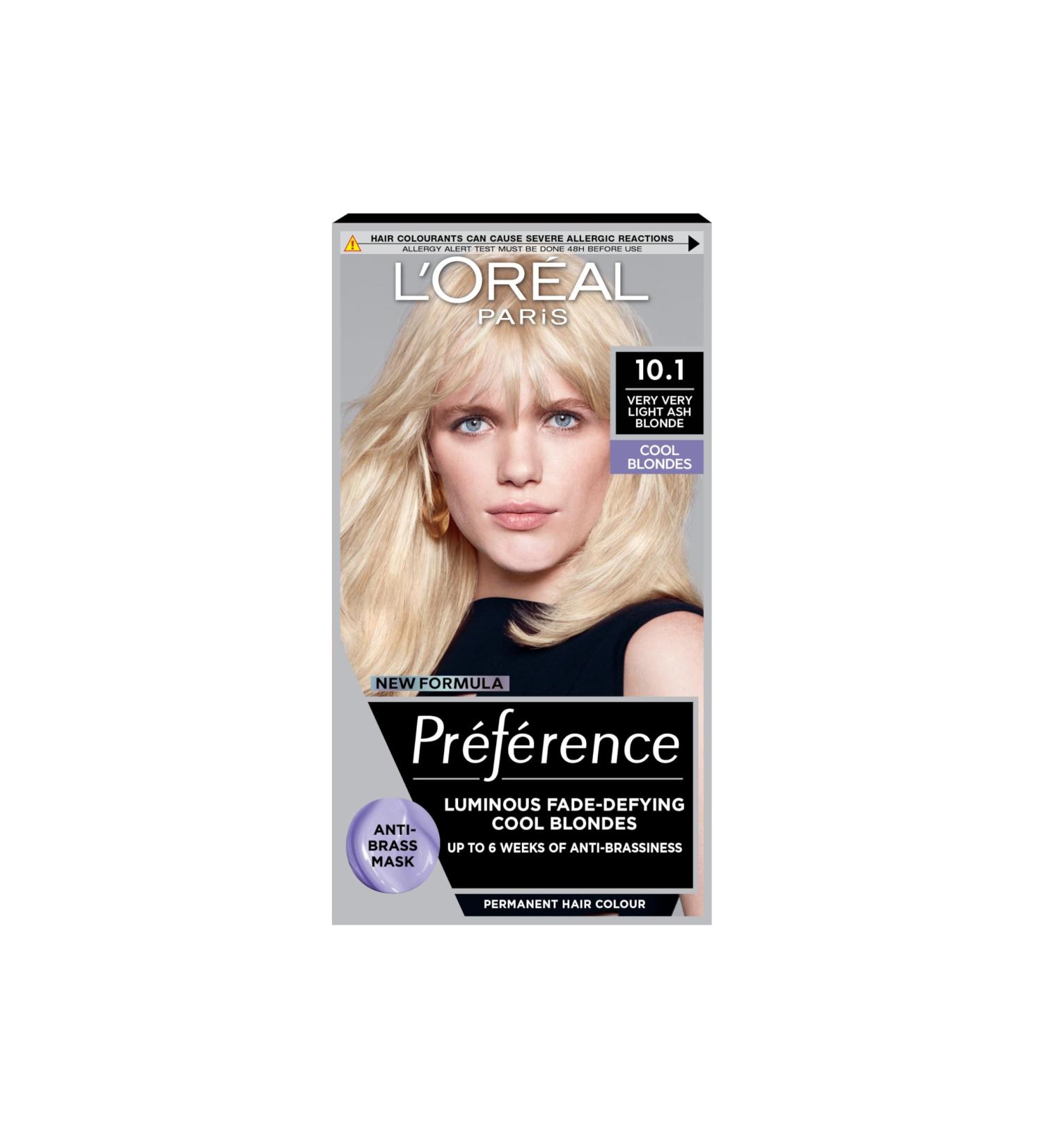 L'Oreal Paris Luminous Colour Permanent Hair Dye 10.1 Helsinki Very Light Ash Blonde - Anti-Brassiness Formula - 1 Application - Buy Online on GoSupps.com
