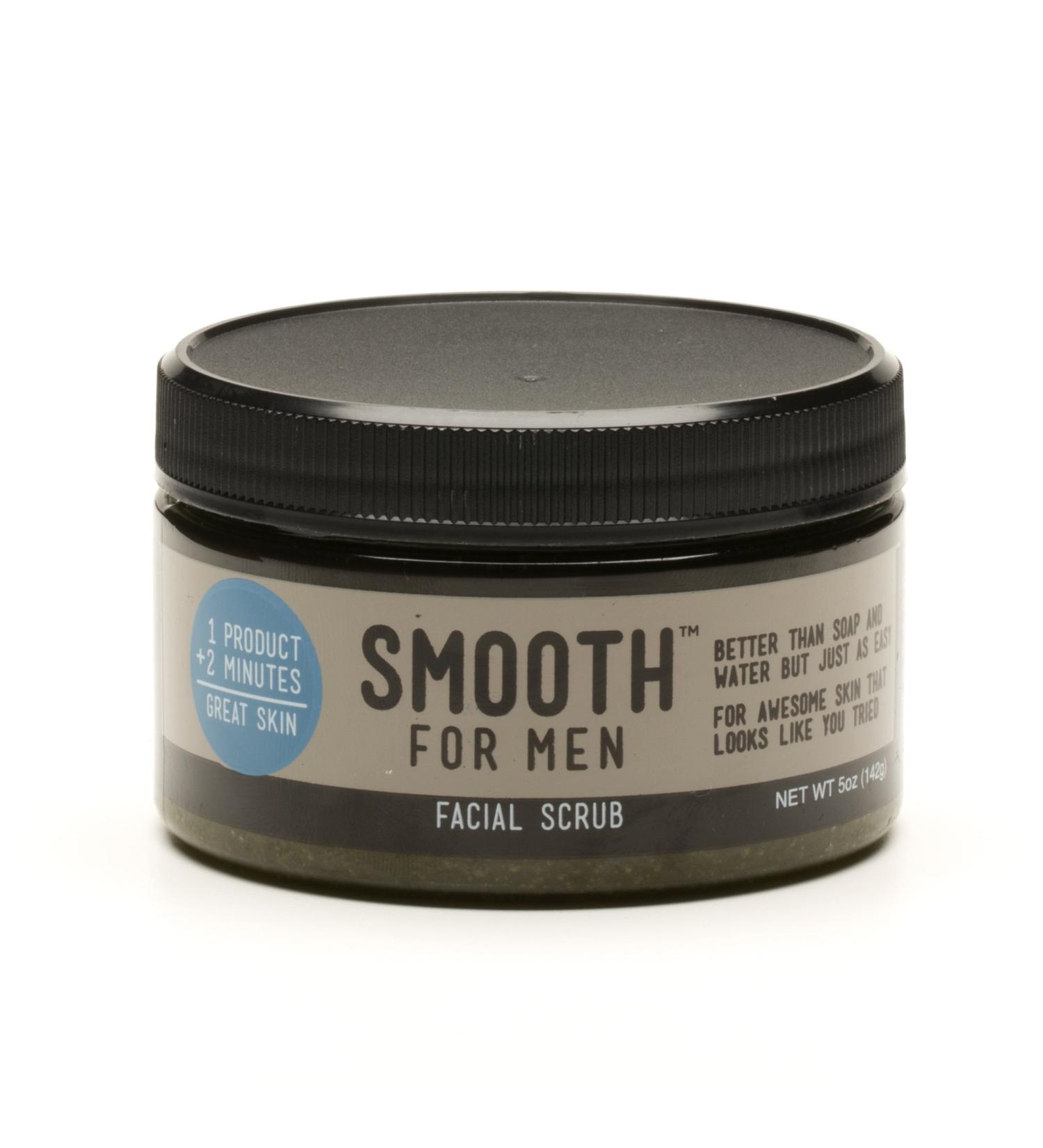 Smooth for Men by Simple Sugars - Green Tea & Tea Tree Oil Facial Exfoliating Moisturizer for Sensitive Acne-Prone Oily Skin - Ideal for Eczema & Psoriasis - Buy Online on GoSupps.com