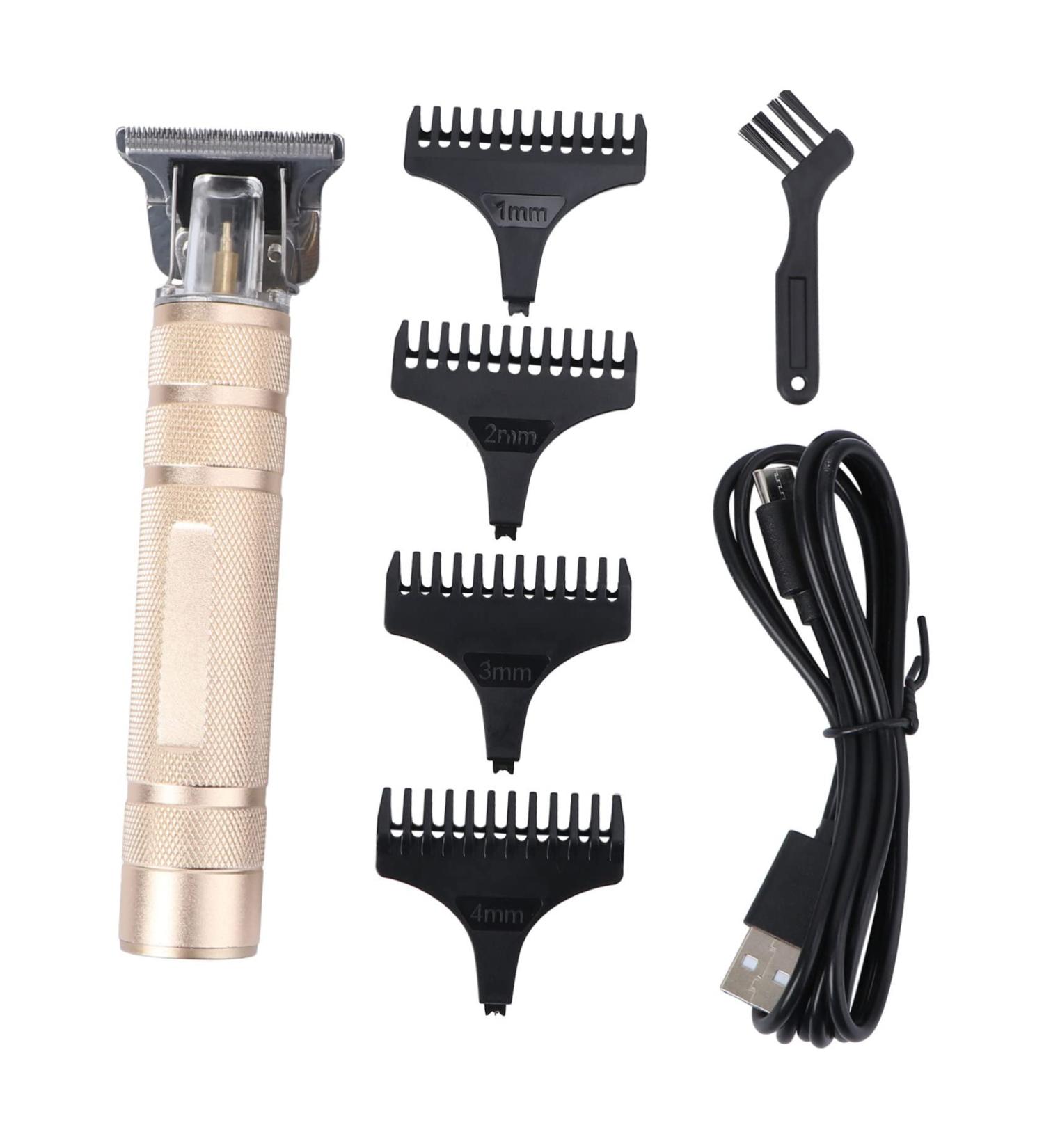 Beatifufu Electric Haircut Supplies Mustache Trimmer for Men for Men at Home Trimmers Rainbow Clips Electric Clippers Clipper Carved Cutting Tool 14.5X4.2X2.5cm Golden - Buy Online on GoSupps.com