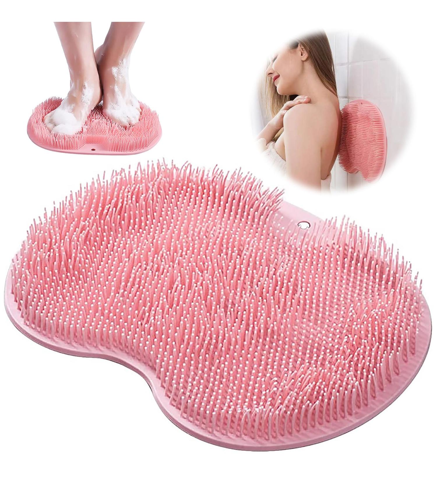 Leonshco Foot Brush & Back Scrubber - Non-Slip Shower Brush for Foot Cleaning & Massage - Boosts Circulation & Relieves Fatigue (Red) - Shop Internationally - Buy Online on GoSupps.com