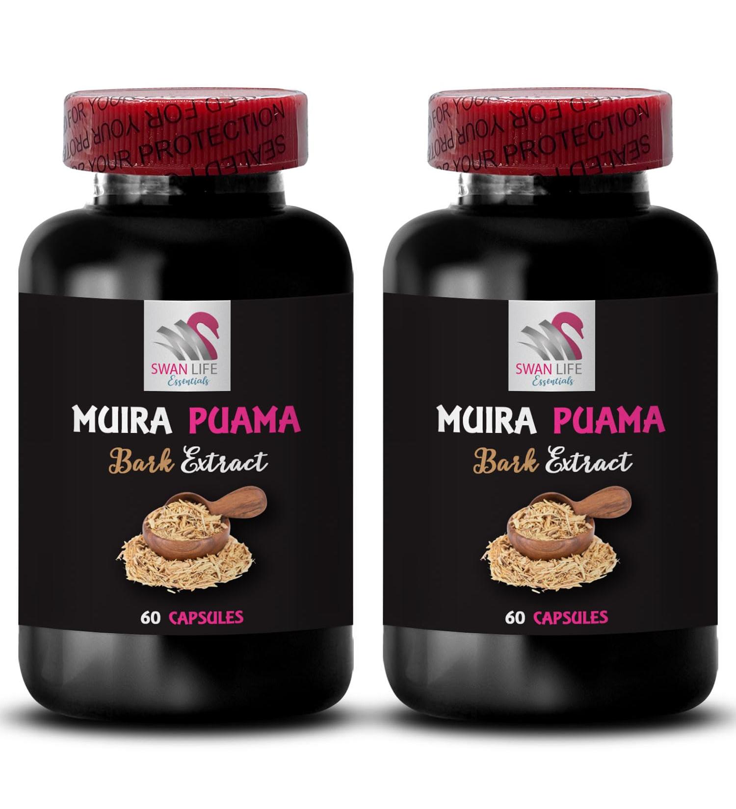 Botanical Support - Muira PUAMA BARK Extract - Energizing Routine Daytime Focus Energy Support Complex Herbal Energy Activation Boost Formula Natural Energizer 2 Bottles 120 Capsules - Buy Online on GoSupps.com