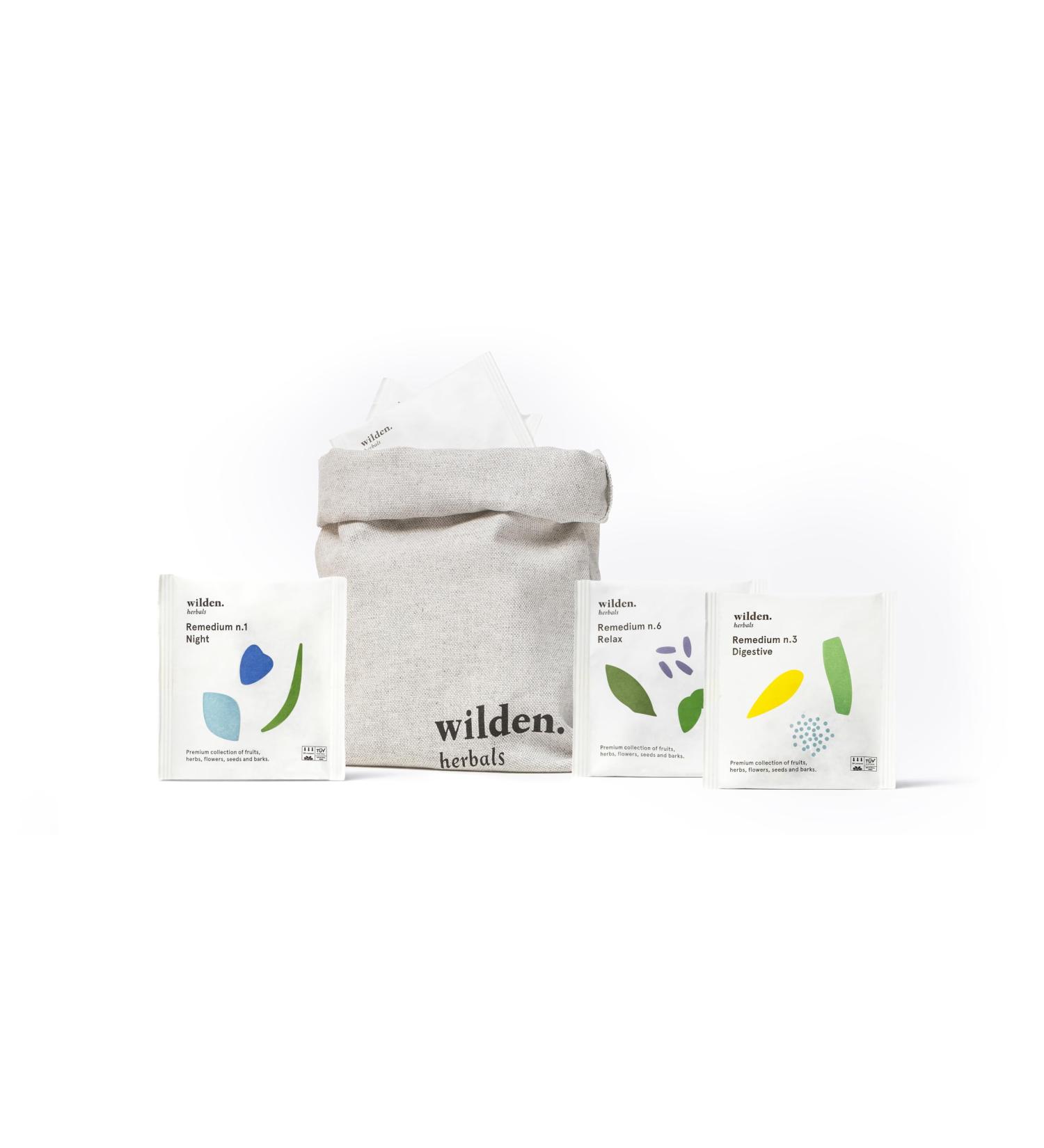 Wilden Herbals Mix Calm Herbal Tea - Night Time Relaxation & Digestion Blend - 33 Sachets - Buy Online on GoSupps.com