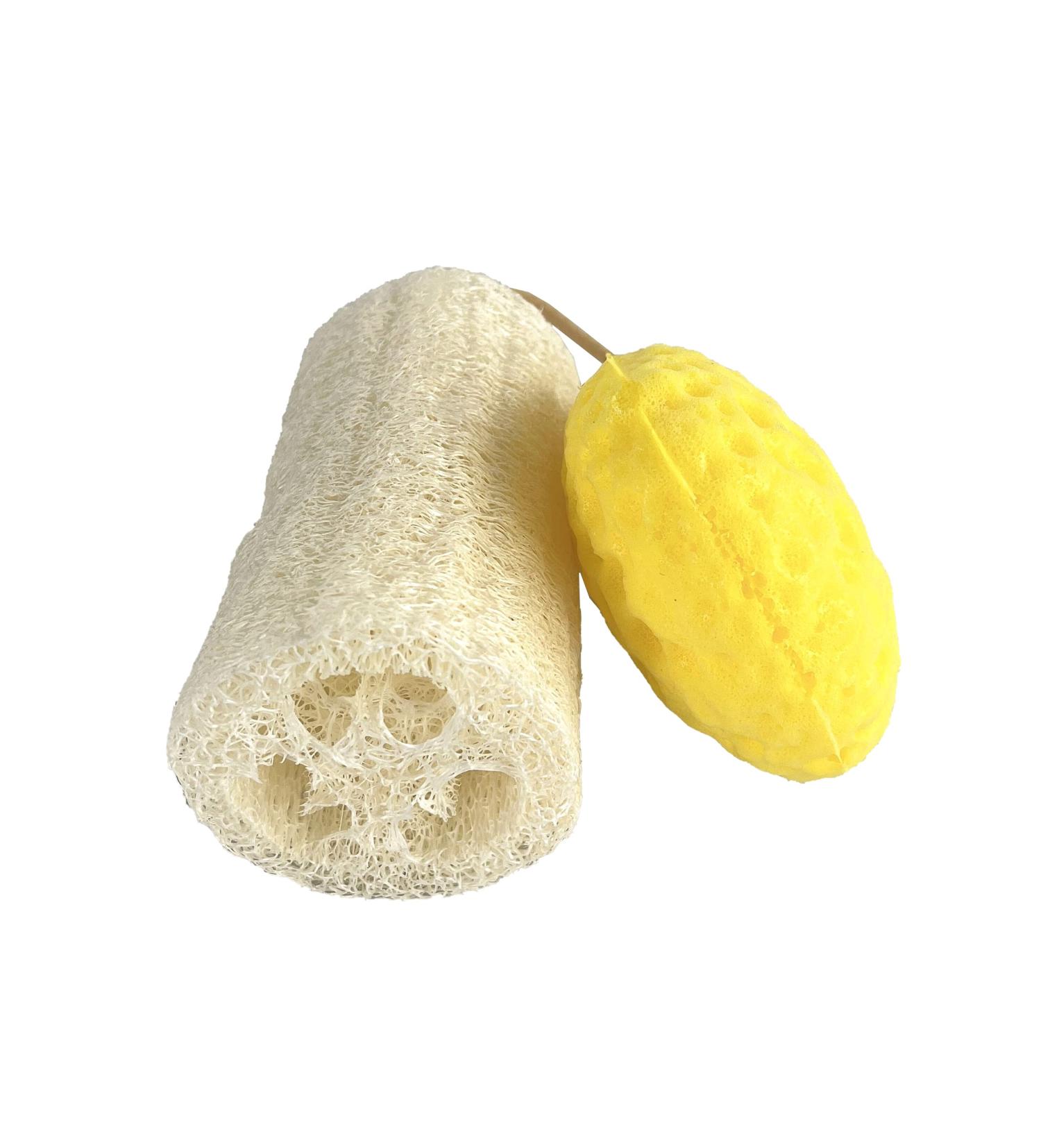 Serenelife Loofah Sponge  - Exfoliating Scrubber for Body Care in Bath Spa Shower  Remove Dead Skin  Great for Household Cleaning and Bathing/Scrubbing  Bathroom Necessity for Men and Women