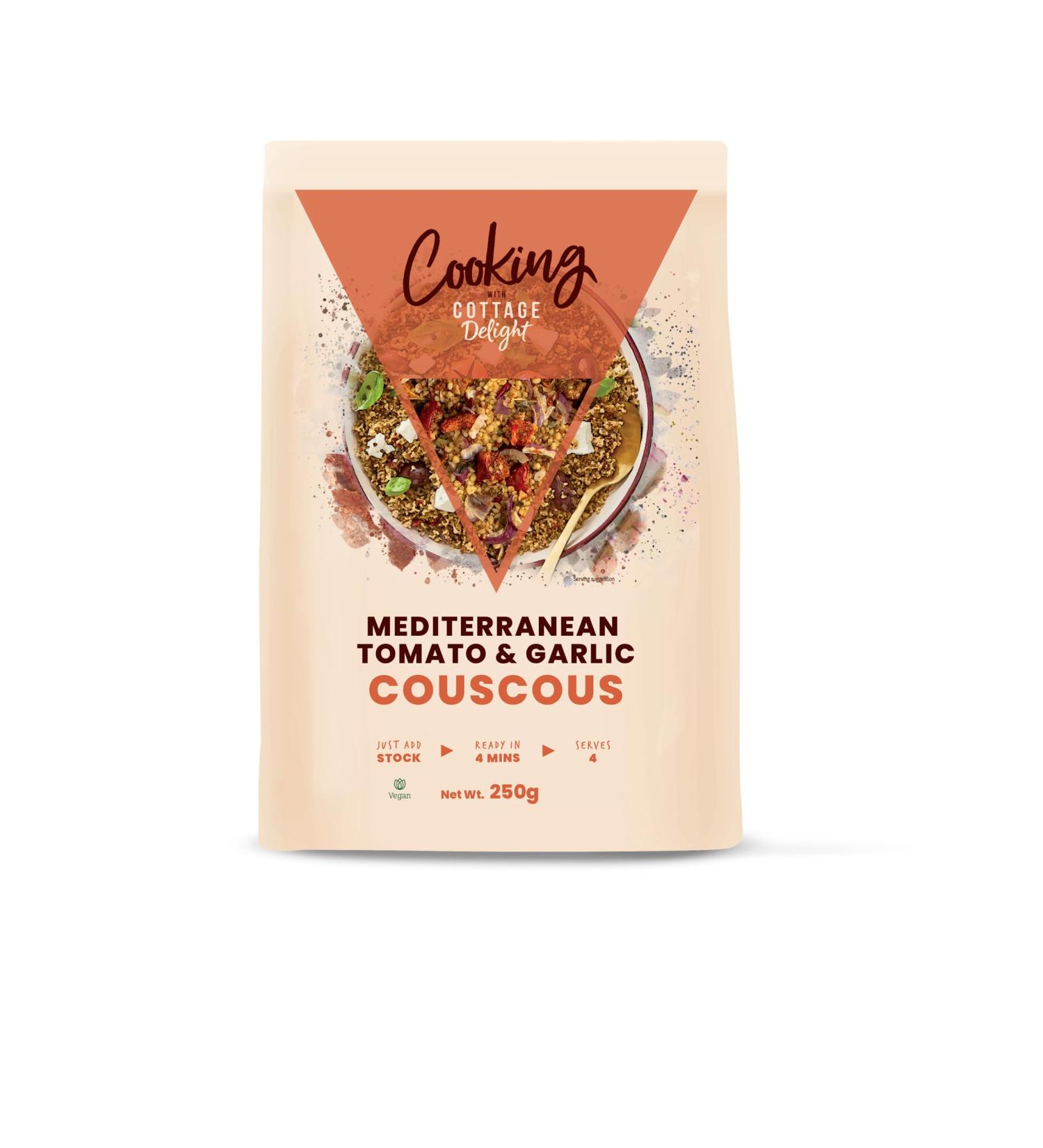 Cottage Delight Mediterranean Tomato & Garlic Couscous 250g - Gourmet Blend - Buy Online on GoSupps.com