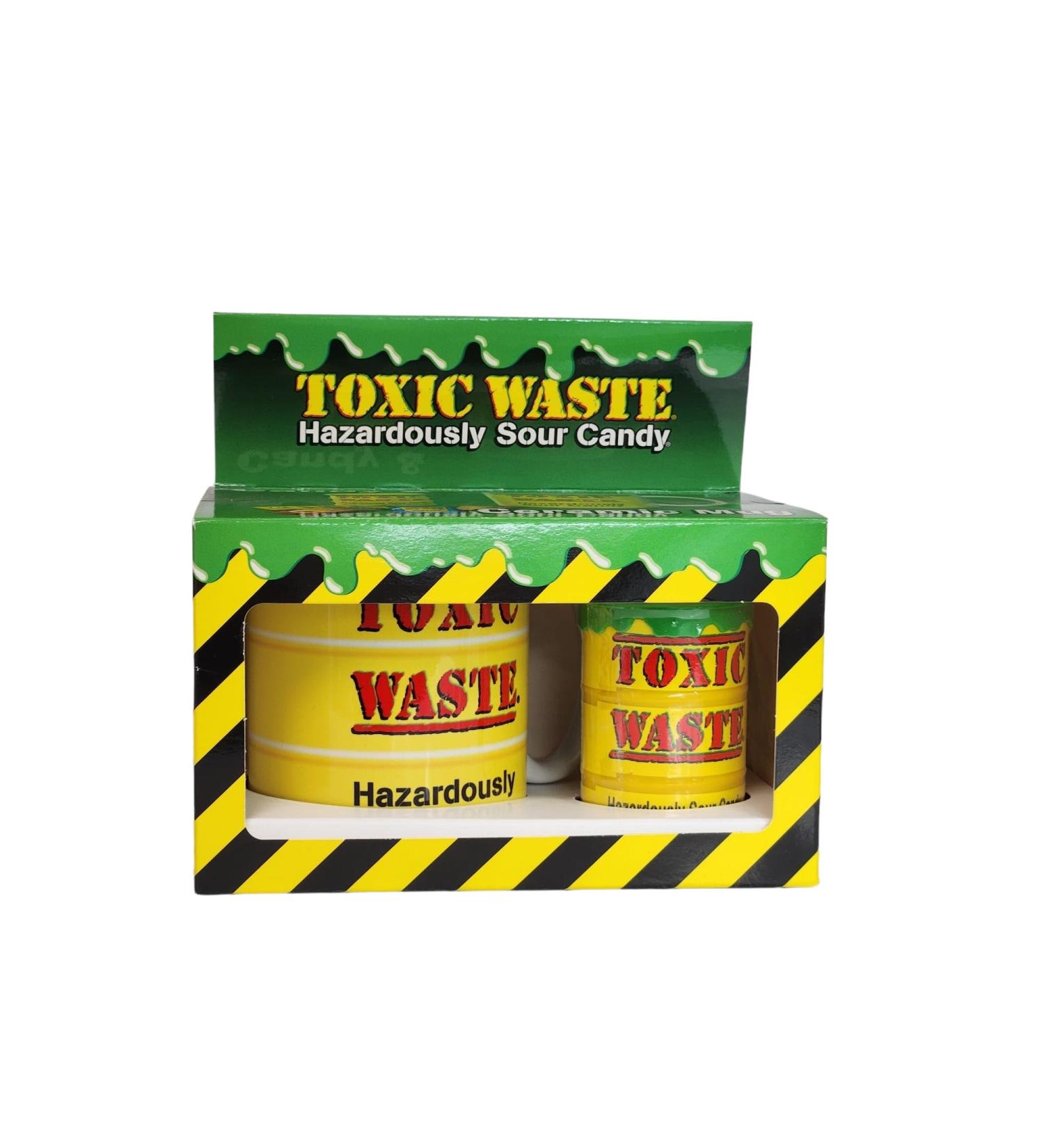 Toxic Waster Hazardously Sour Candy Ceramic Mug & Sour Candies 42g Xmas Gift PK - Buy Online on GoSupps.com