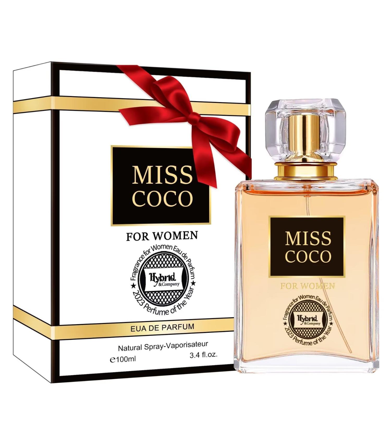 Hybrid & Company Miss Coco Fragrance for Women Eau De Parfum Natural Spray Sensual Scent 3.4 Fl Oz MISS COCO 3.4 Fl Oz (Pack of 1) - Buy Online on GoSupps.com