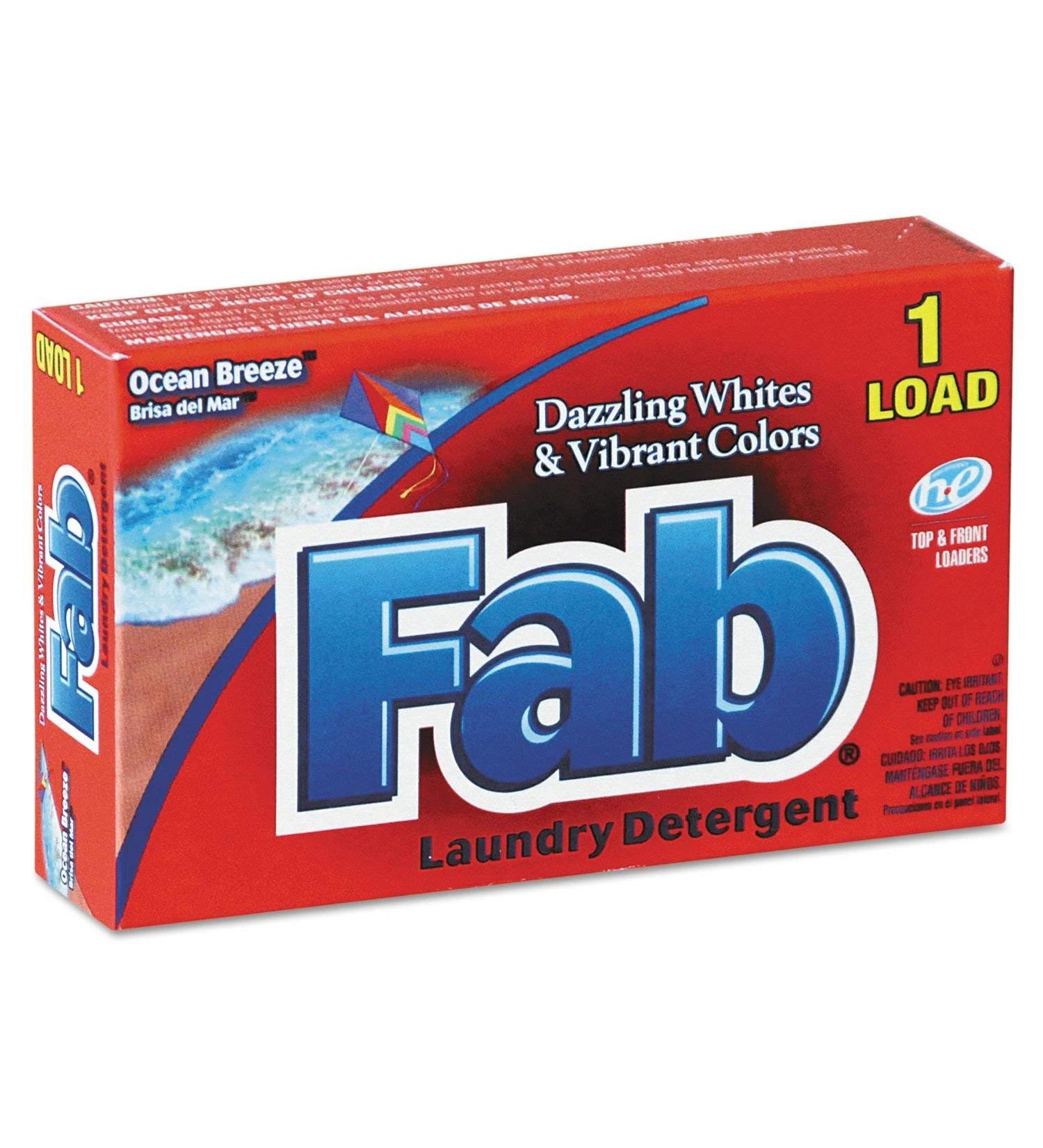 Fab Dispenser-Design HE Laundry Detergent Powder Ocean Breeze 1 oz. box (156 ct.) ES