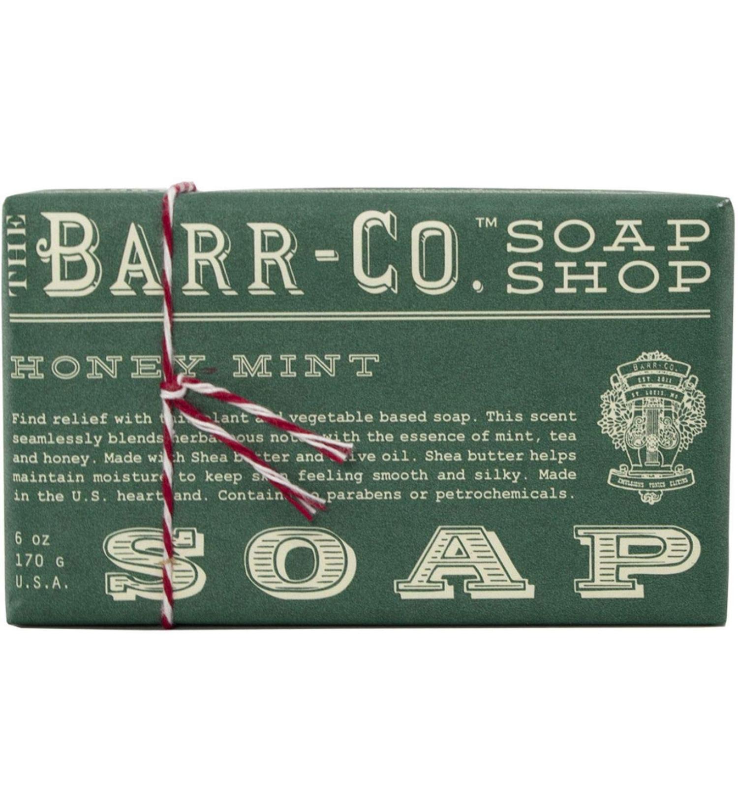 Barr Co. Triple Milled Bar Soap 6 Oz. - Honey Mint