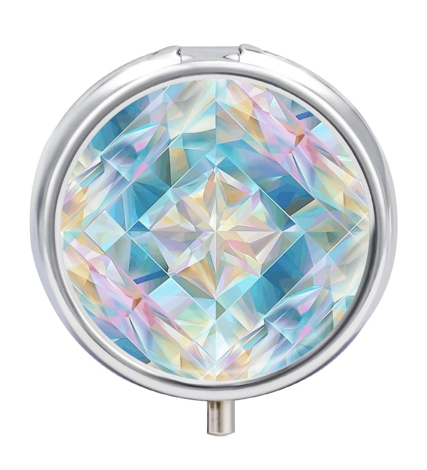 Travel Pill Box with 3 Compartments - Light Blue Portable Pill Organizer for Handbag & Pocket - Ideal for Medicine Storage - Buy Online on GoSupps.com