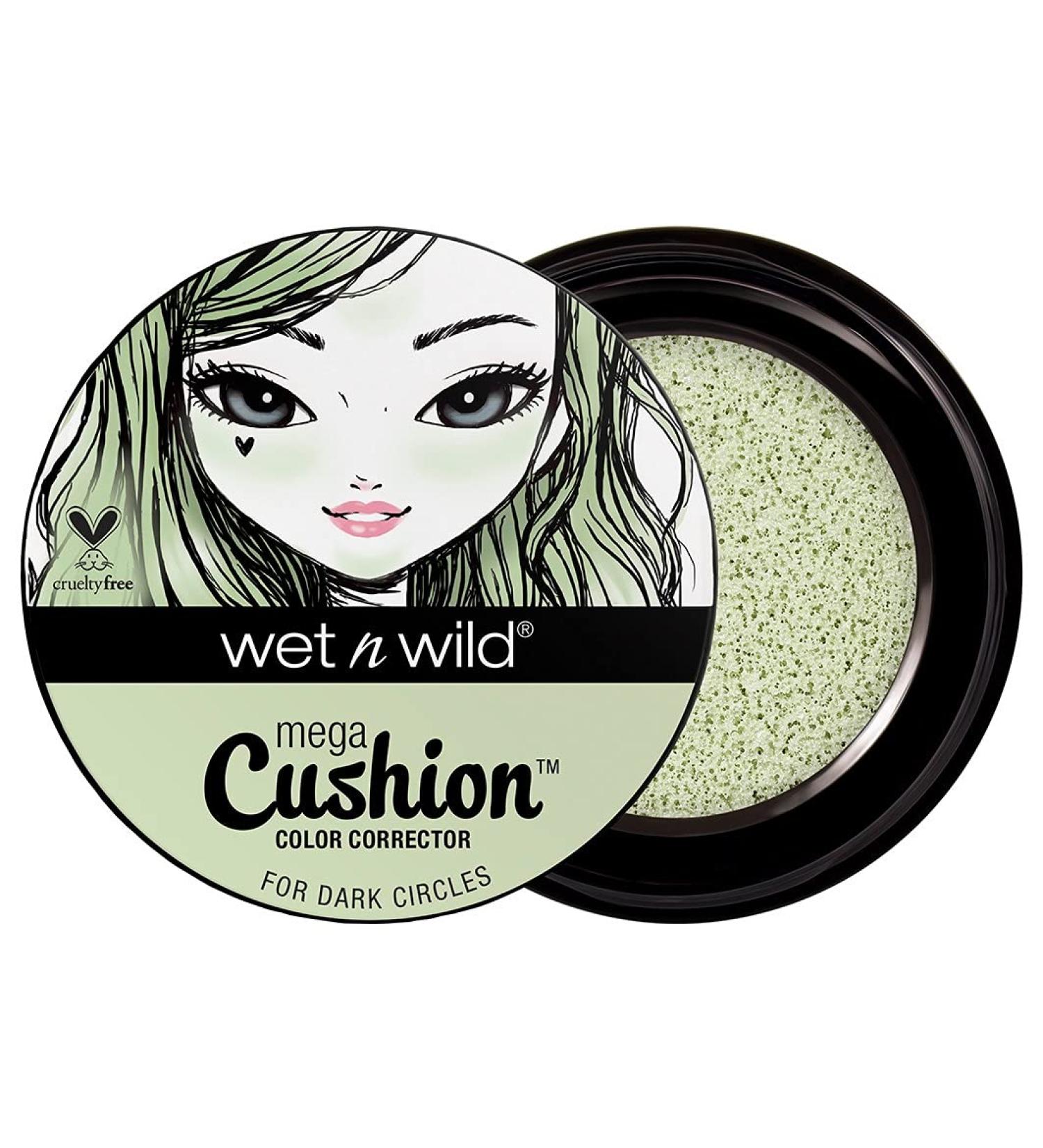 WNW MegaCushion Green Color Corrector - Brighten & Correct Skin Tone - Buy Online on GoSupps.com