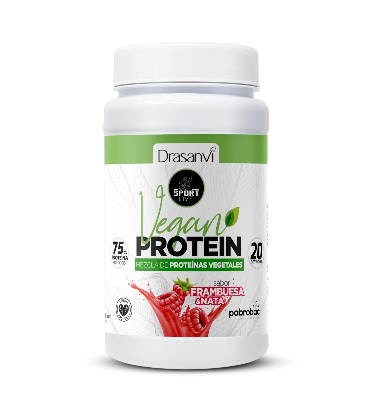  Drasanvi Drasanvi Sport Live Vegetable Protein Raspberry Flavour 600g 600g - Buy Online on GoSupps.com