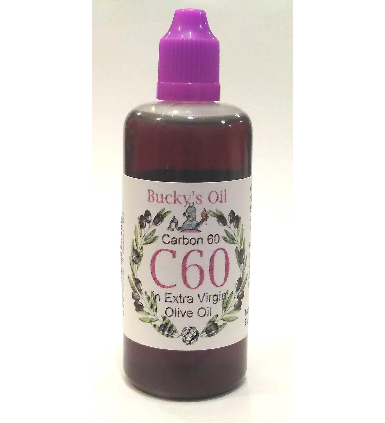 C60 Olive Oil - 100ml Bottle | 82mg Carbon 60 | 99.9% Lipofullerene in Extra Virgin Olive Oil - Buy Online on GoSupps.com