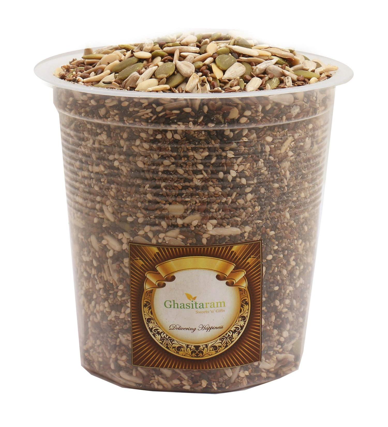 Ghasitaram Gifts Diwali Gifts Diwali Dryfruits - Seeds Mix- Ghasitaram's Special 7 in One Healthy Seeds Mixture 400 GMS - Buy Online on GoSupps.com