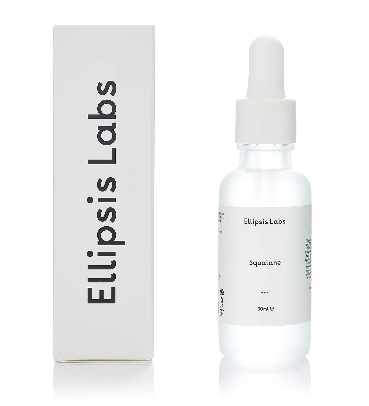 Squalane Oil by Ellipsis Labs - 100% Natural Olive Derived Moisturizer for Dry Skin - Anti-Aging Properties - 30ml - Buy Online on GoSupps.com