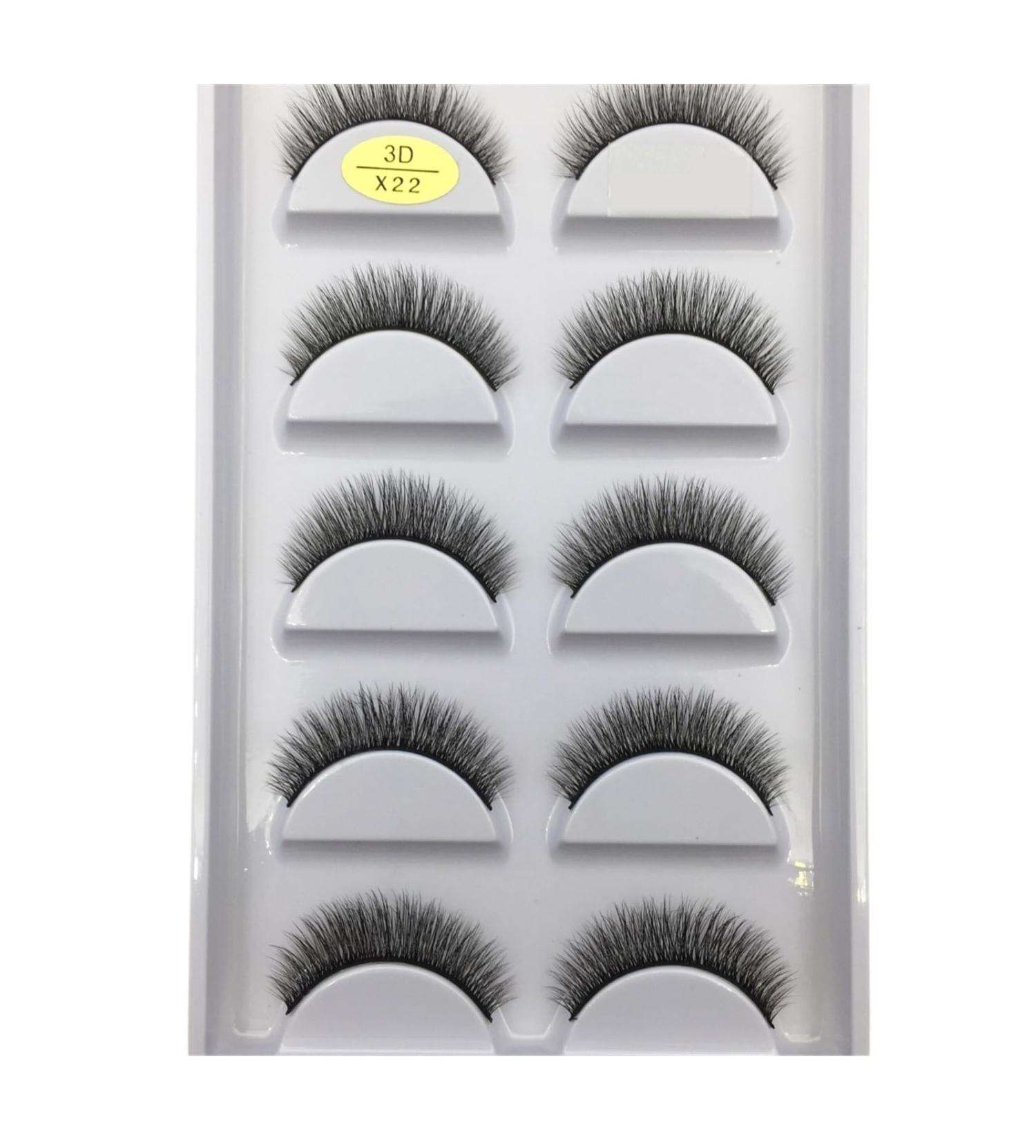 UAMOU 10/50 Boxes 37 Style 5 Pairs Natural 3D False Eyelashes Makeup Fake Eye Lashes Faux Cils Make Up Beauty Maquillaje Cheerfully (Color : 5Pairs X22 Size : 10 Boxes 50Pairs) - Buy Online on GoSupps.com