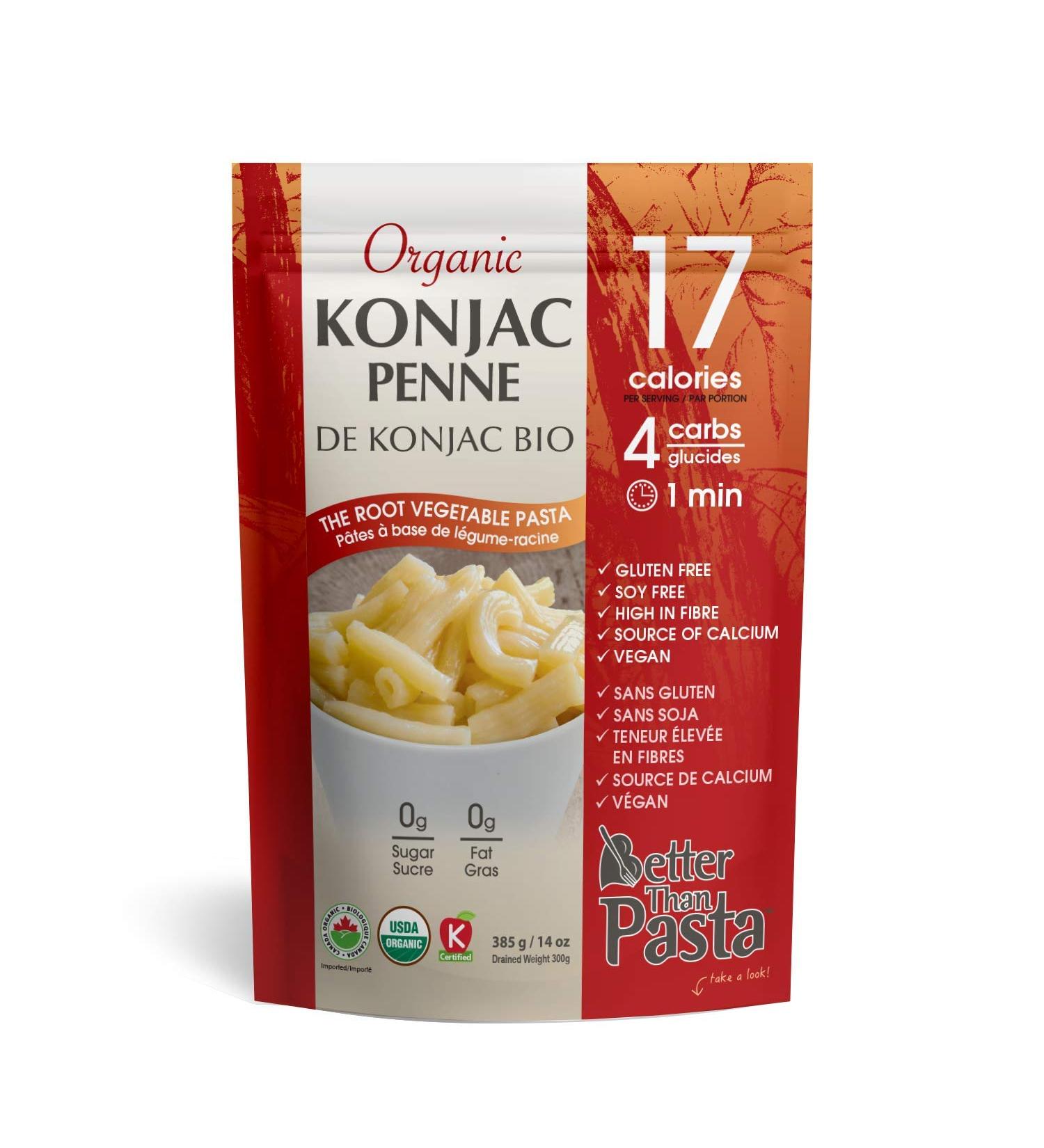 Better Than Foods Better Than Pasta Organic Konjac Penne 385 Grams - Buy Online on GoSupps.com